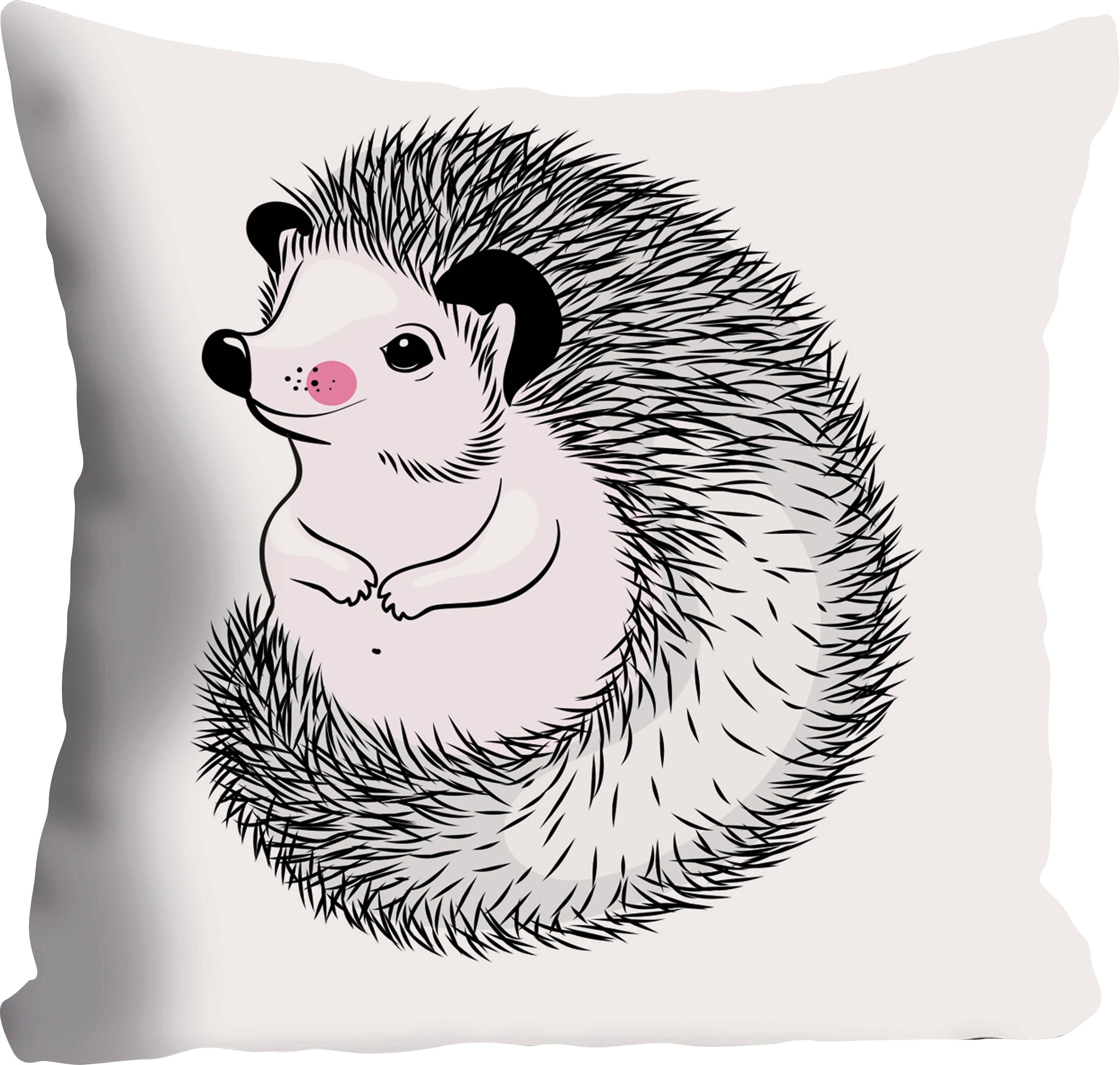 Image of queence Dekokissen ""Igel"" Kissenhülle ohne Füllung, 1 Stück
