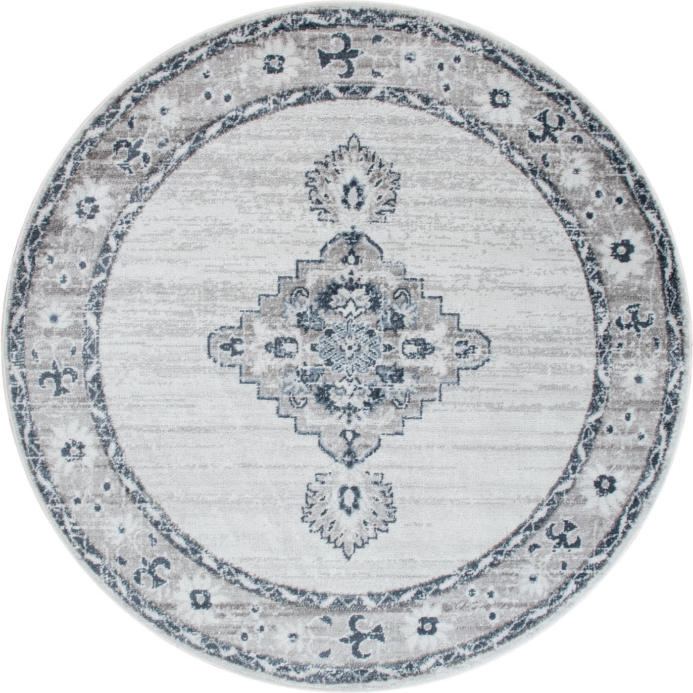 Image of Paco Home Teppich »Tuja 835«, rund, 7 mm Höhe, Kurzflor, Orient-Optik, Vintage Design, Wohnzimmer bei Ackermann Versand Schweiz