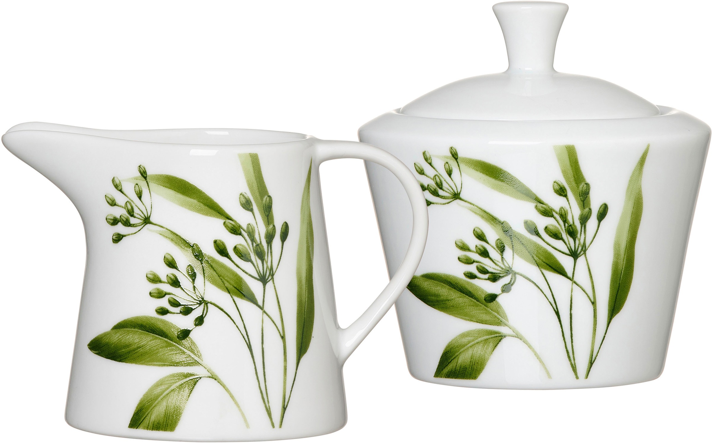 Image of Ritzenhoff & Breker Milch- und Zuckerset "Evora" Geschirr-Set mit Botanik-Motiv