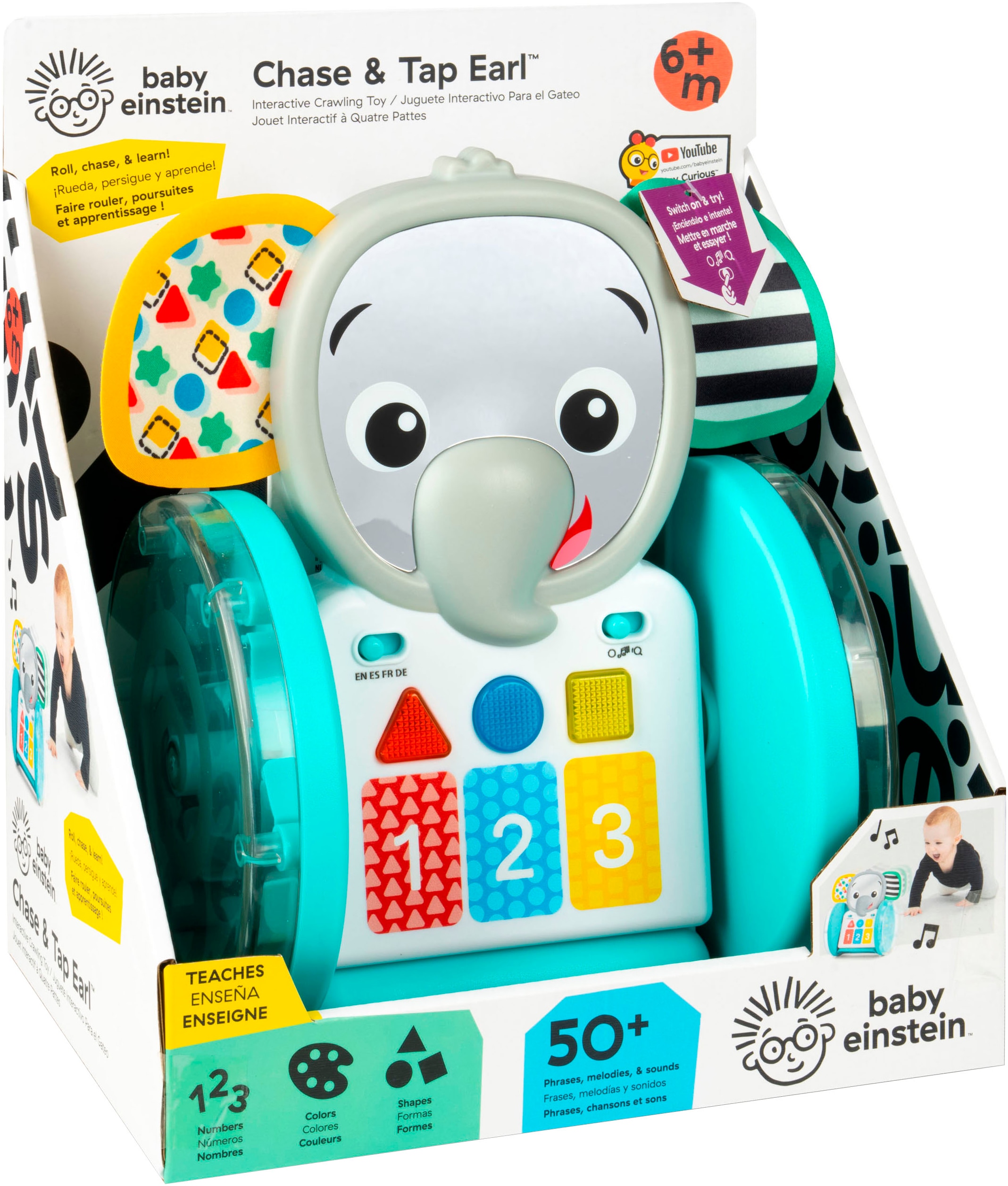Baby Einstein Jouets éducatifs »Chase & Tap Earl  Interactive Crawling Toy«