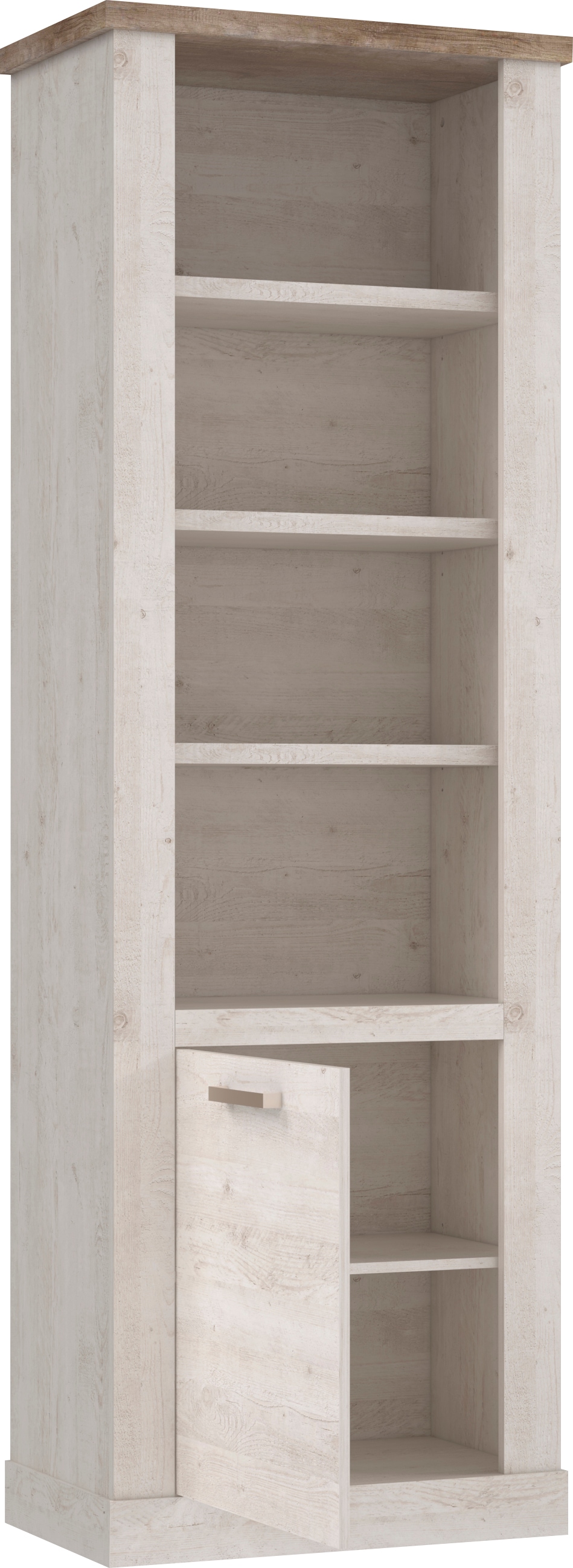FORTE Bücherregal »Duro« Höhe  212 cm, Aktenregal mit Tür, im Landhausstil
