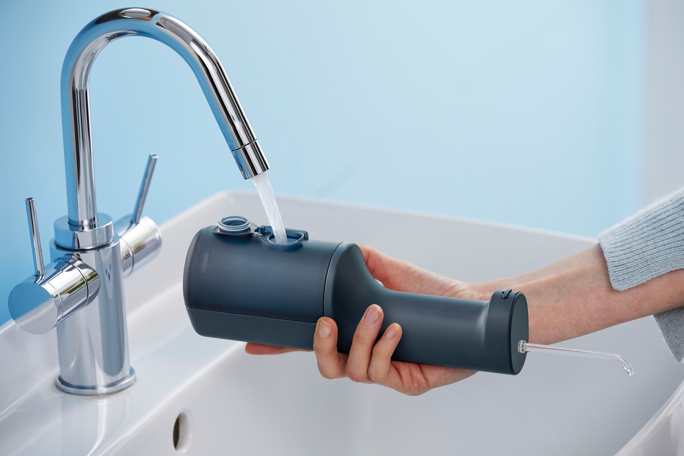 Panasonic Douche buccale »EW-DJ66-A303« 2 cuis Aufsätze Kabellos, Ultraschall-Technologie, 5 Stufen, 200 ml Wassertank