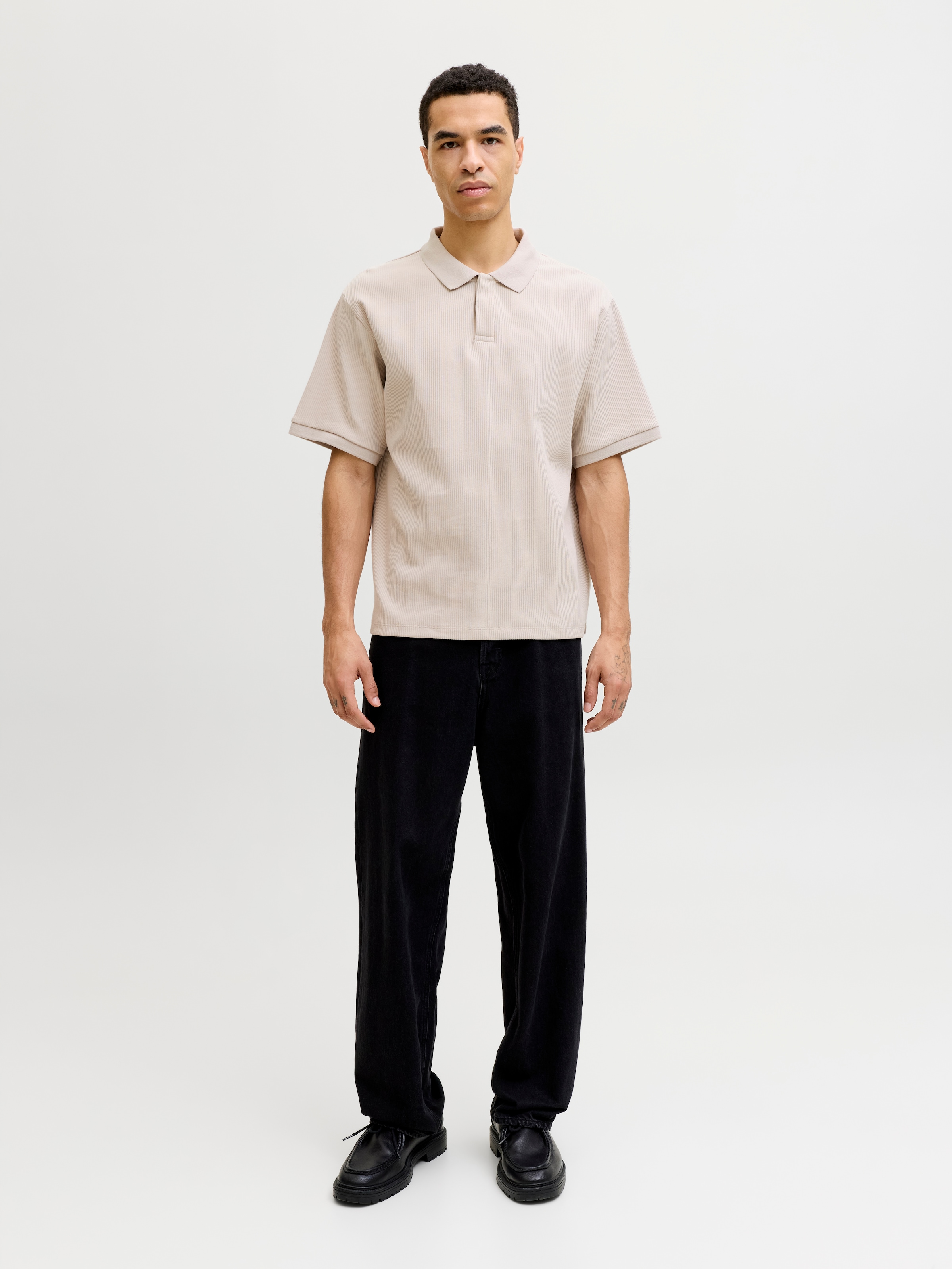 Jack & Jones Poloshirt »JJEHARRISON STRUCTURE POLO SS LN« mit Polokragen
