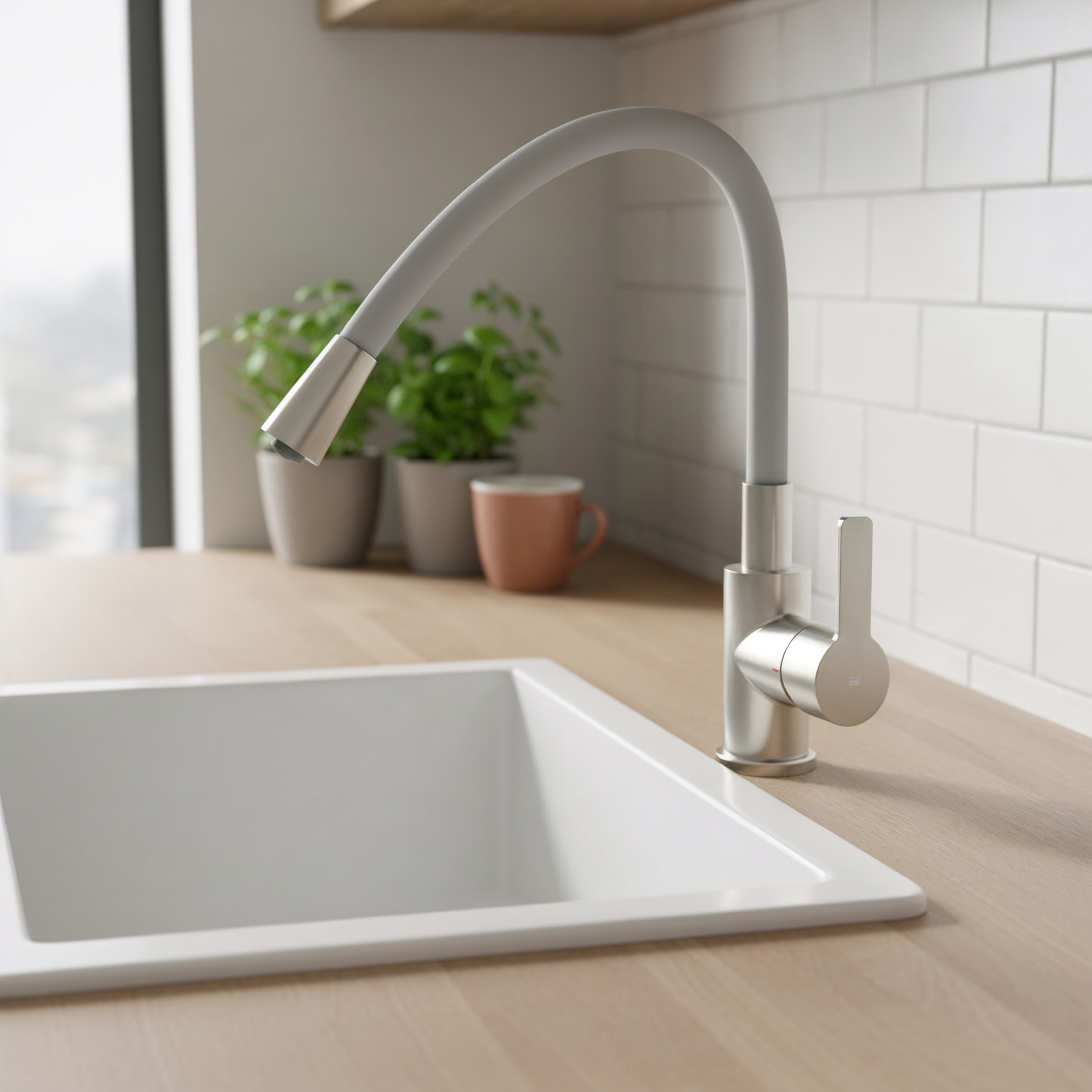 Eisl Robinet d'évier »Flexo« energiesparender Cold-Start, wassersparender Eco-Click,360° schwenkbar