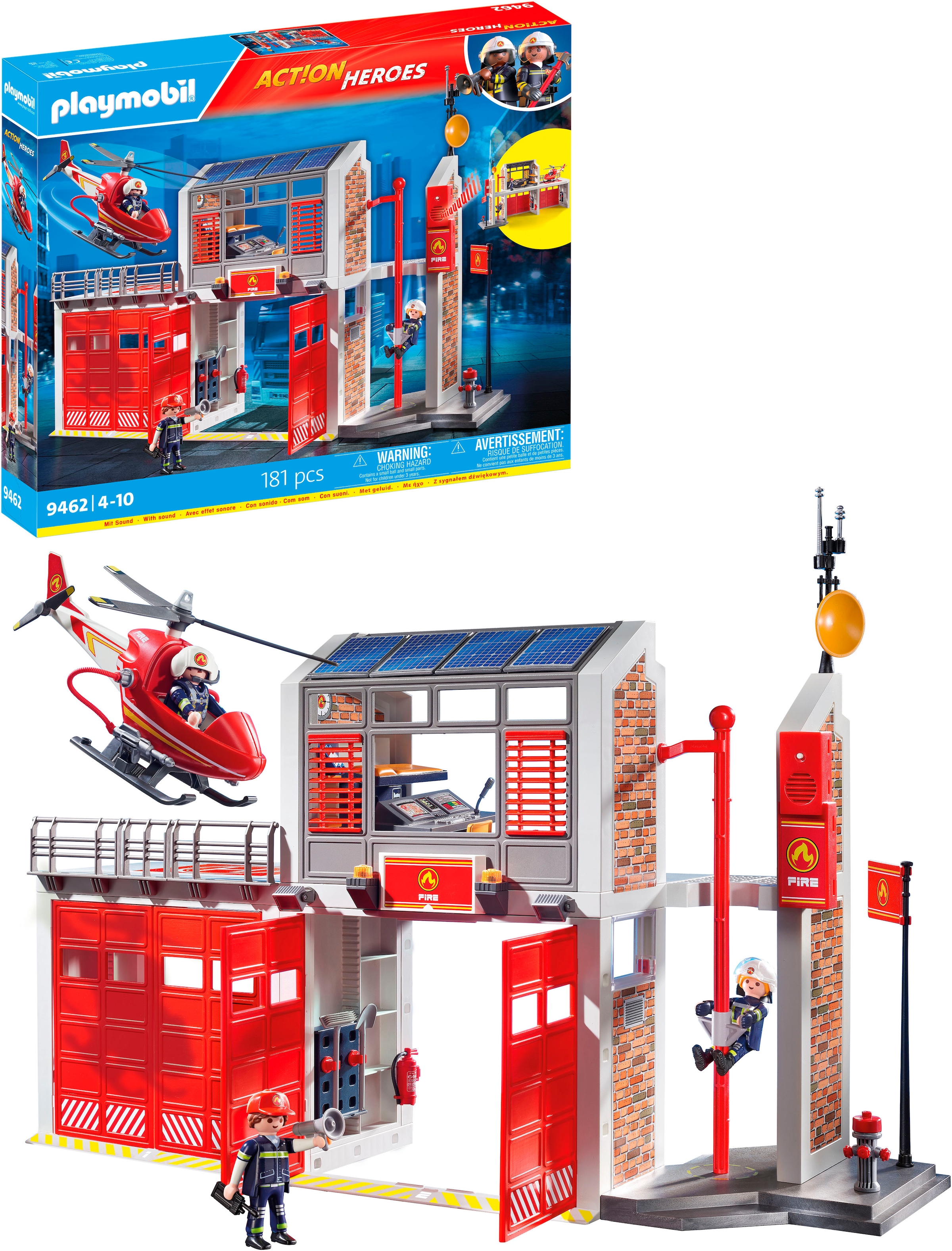 Playmobil® Konstruktions-Spielset »Grosse Feuerwache (9462), My Action Heroes« Made in Germany