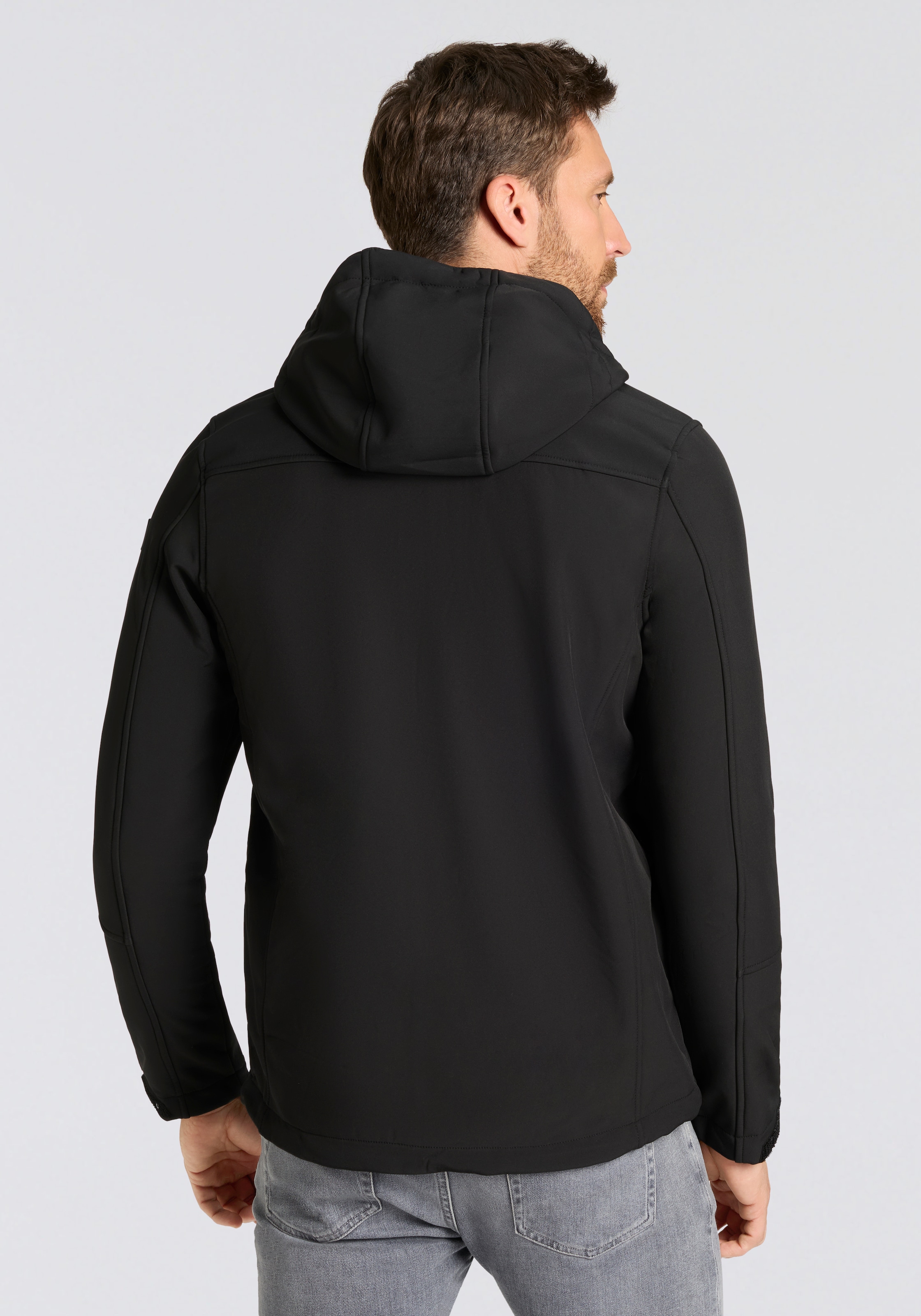 Killtec Veste softshell »KOW 79 MN SFTSHLL JCKT« avec capuche réglable et amovible, respirant, déperlant
