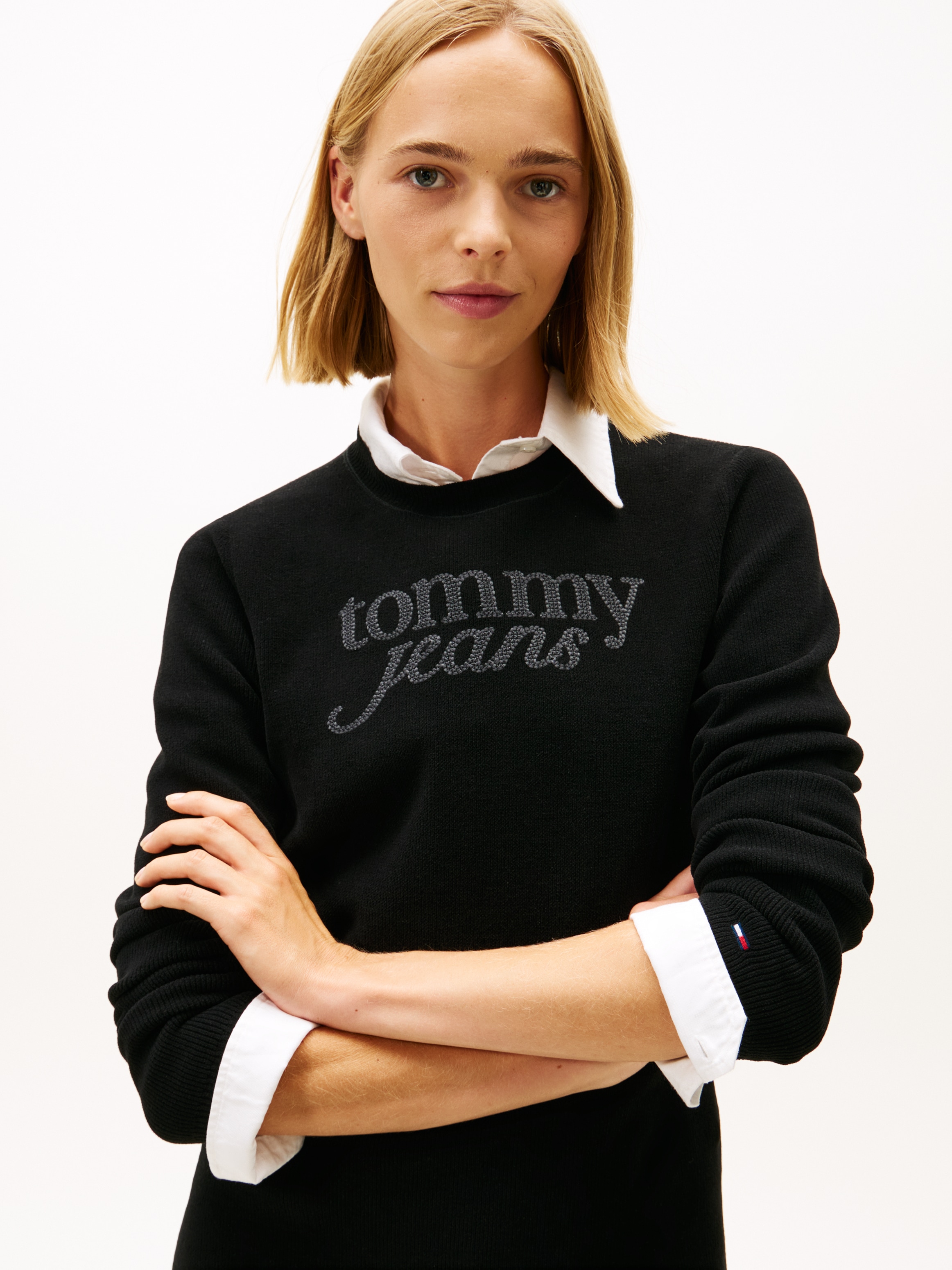 Tommy Jeans Robe en sweat »TJW MINI SCRIPT SWEATER DRESS«