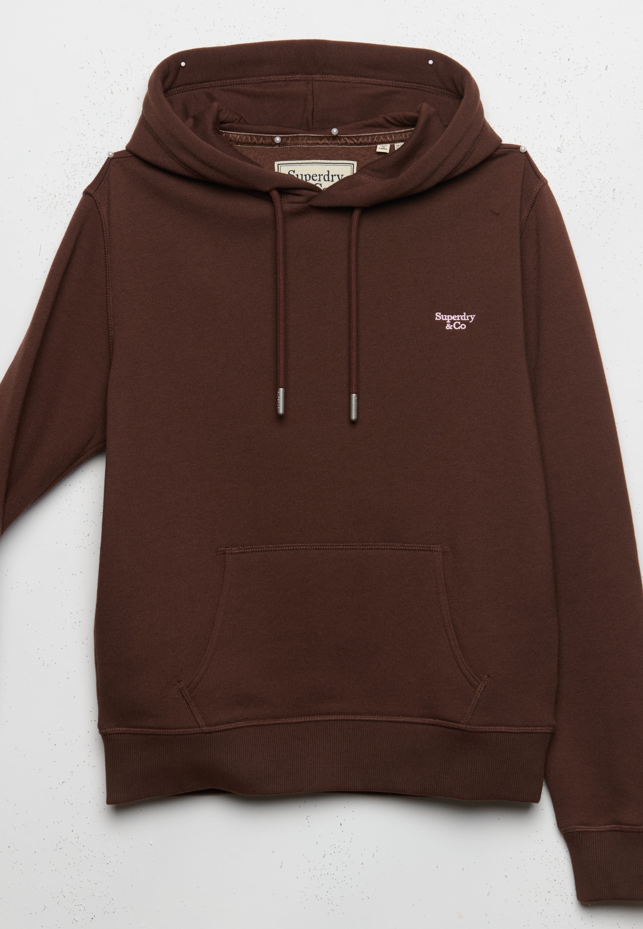 Superdry Kapuzensweatshirt »SIGNATURE EMB HOOD«, Baumwollmischung, relaxed fit
