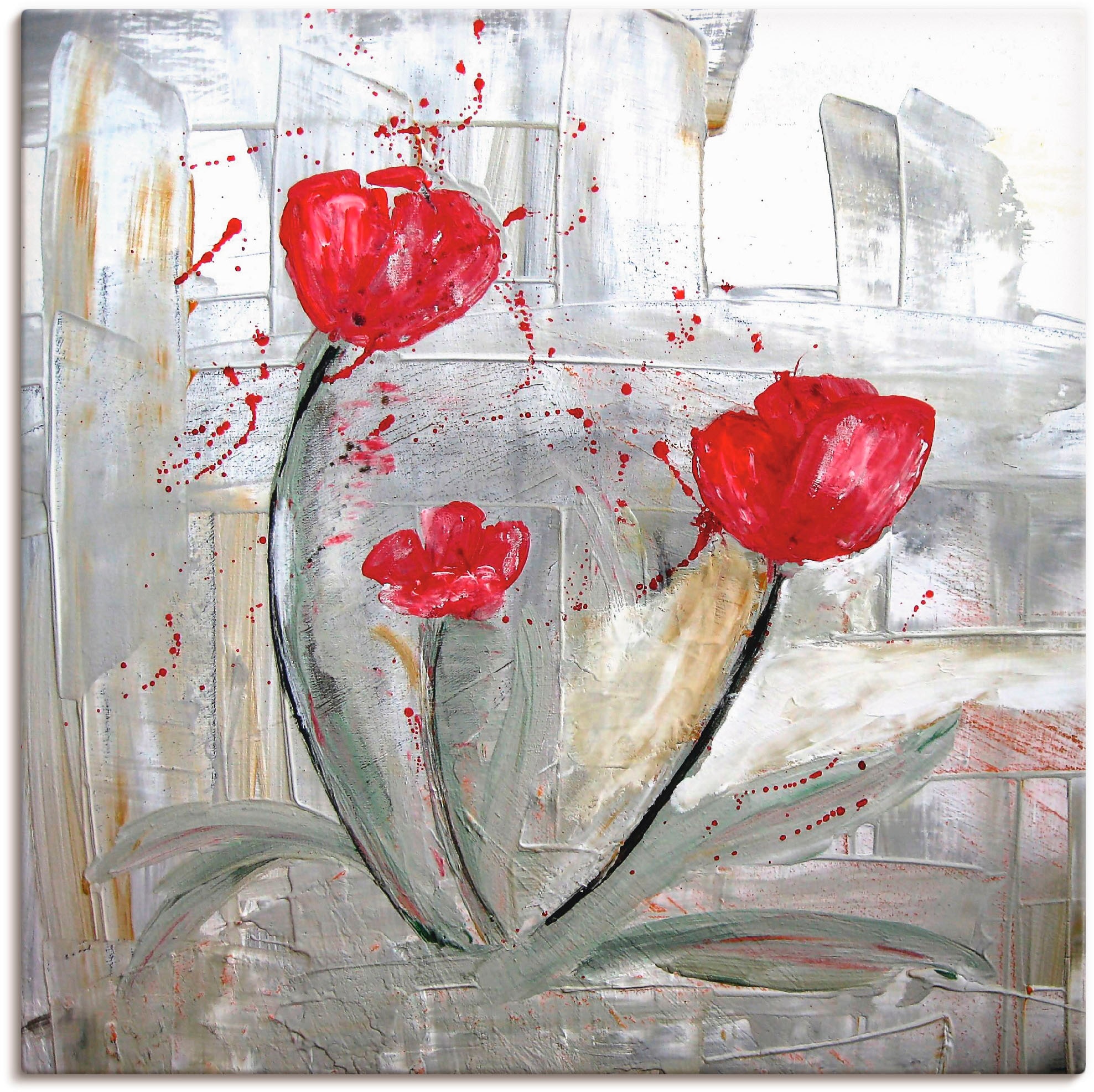 Image of Artland Leinwandbild "Familie" Muster 1 Stk. tlg. auf Holzrahmen gespannt
