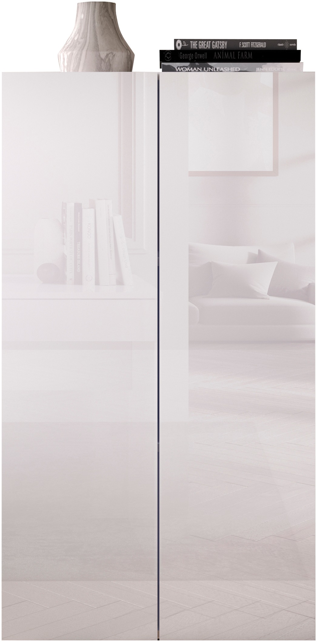 Image of GOODproduct Aktenschrank "Basic, Mehrzweckschrank mit 2 Türen (innen 2 Einlegeböden)," Büroschrank in verschiedenen Farben, B 63 x H 114 cm
