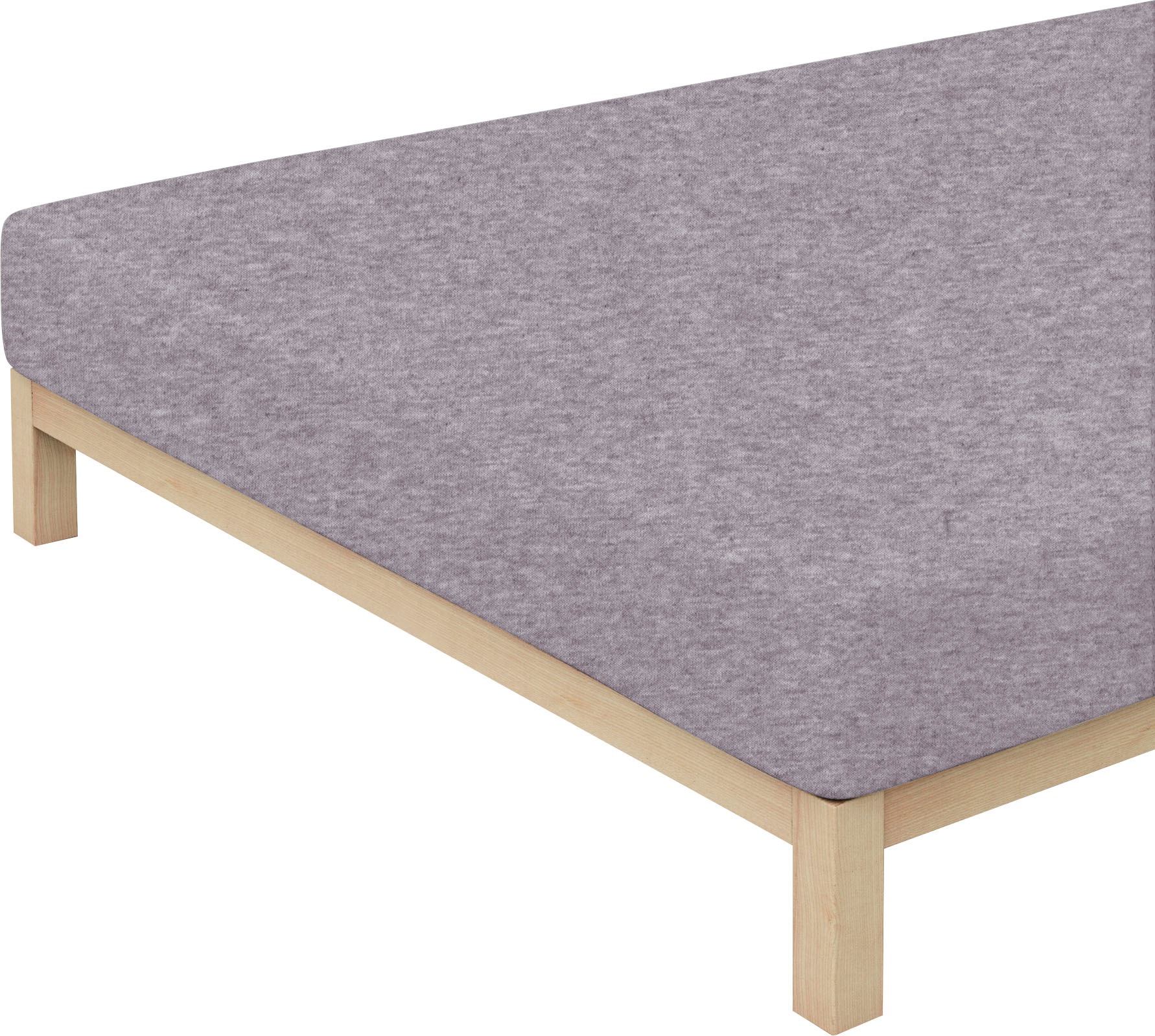 Image of Schlafgut Spannbettlaken »Melange Uni«, (1 St.), passend zu Bettwäsche und Kissenbezug bei Ackermann Versand Schweiz