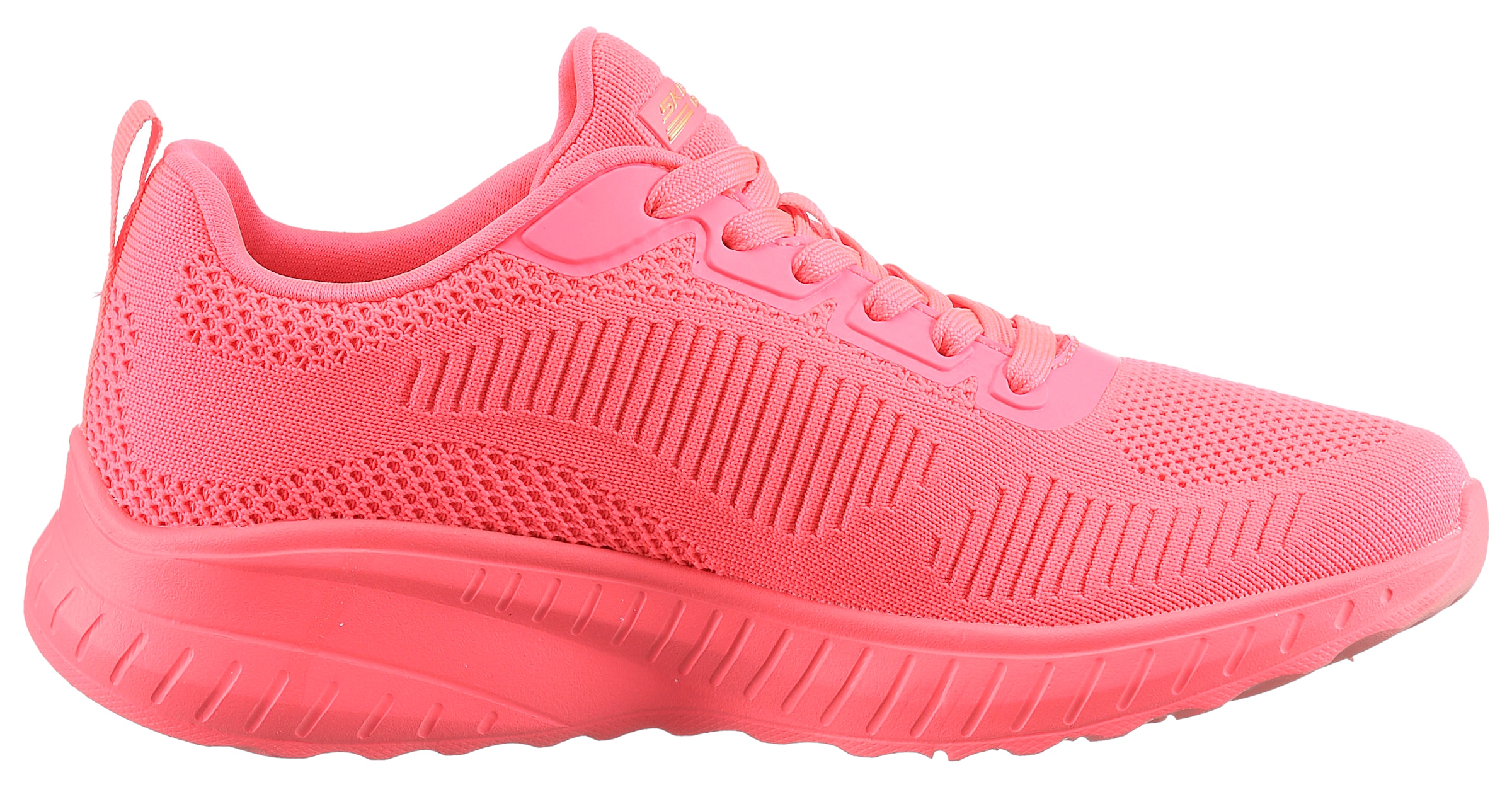 Skechers Sneaker »BOBS SQUAD CHAOS-COOL RYTHMS«, Knitwear-Sneaker, Schnürschuh, Trainingsschuh in veganer Verarbeitung