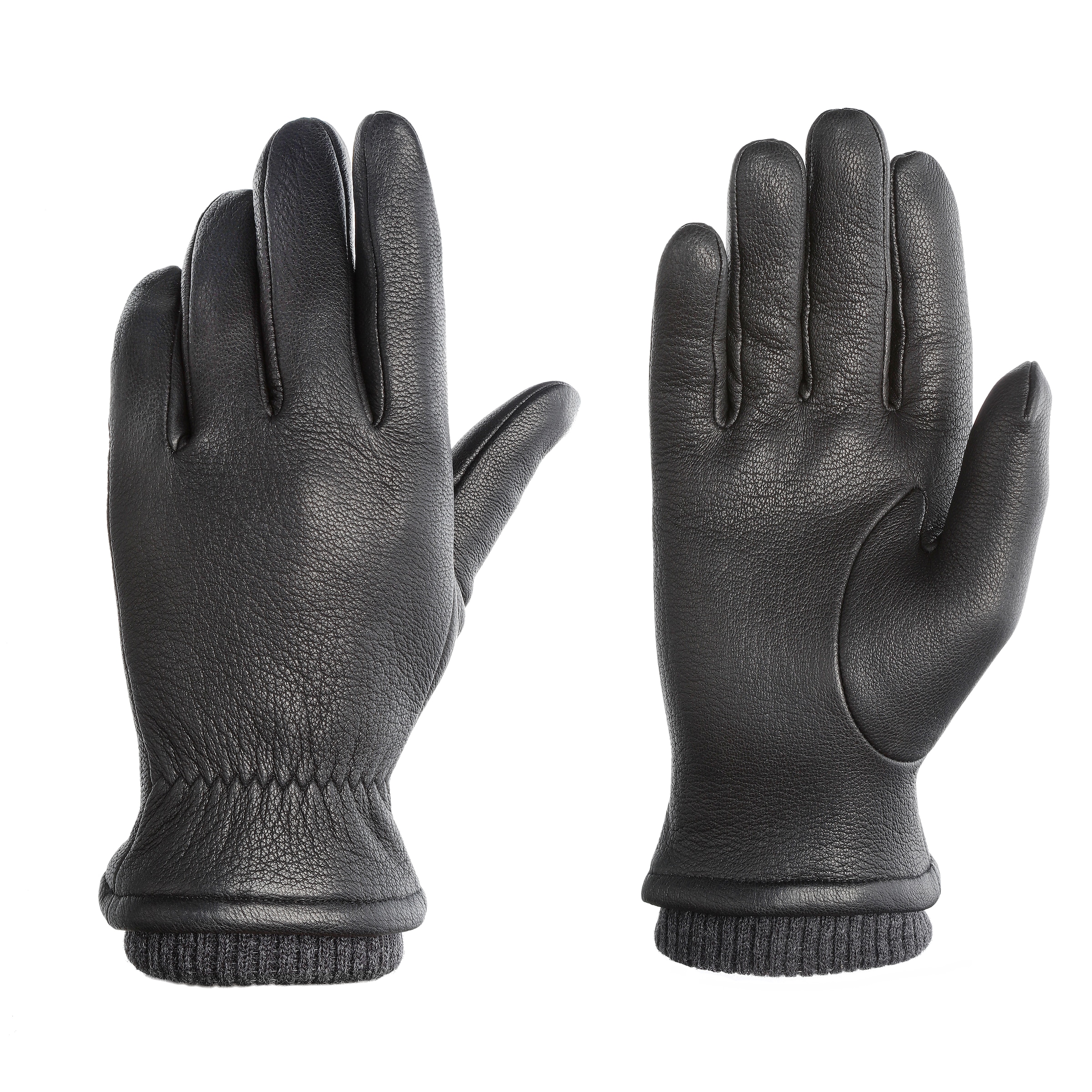 Image of PEARLWOOD Lederhandschuhe "SOHO" Strickbündchen, Temperaturregulierend, gefüttert