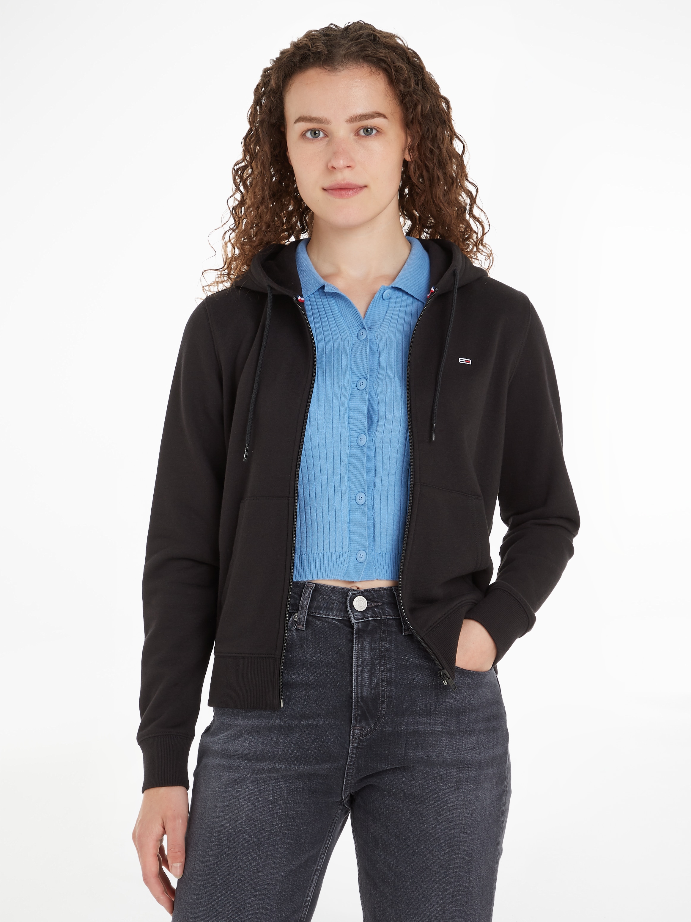 Tommy Jeans Sweatjacke »TJW REG S FLAG ZIP THRU«, mit Logostickerei