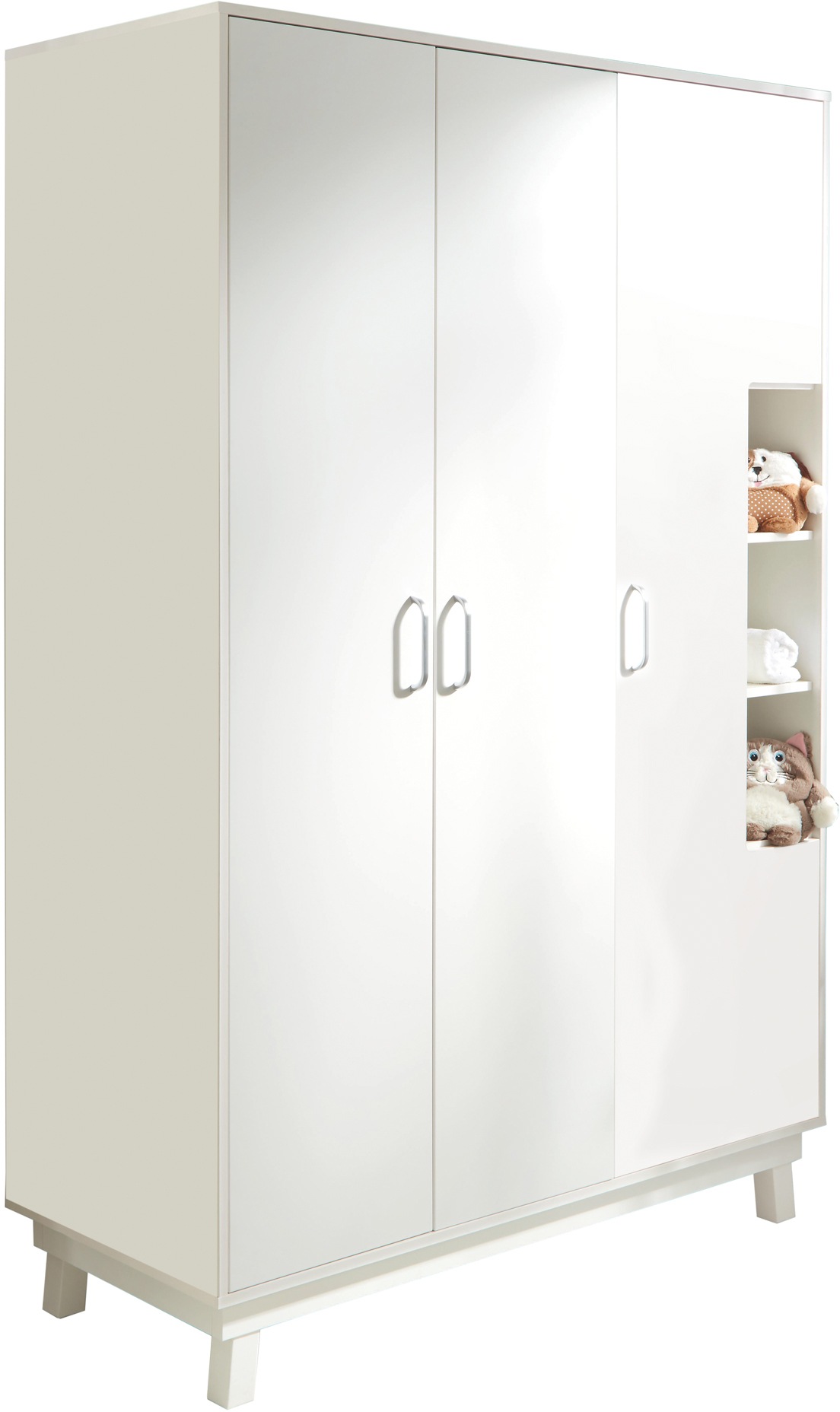 Image of roba® Kinderkleiderschrank »Nordic, weiss«, 3-türig; Made in Europe bei Ackermann Versand Schweiz