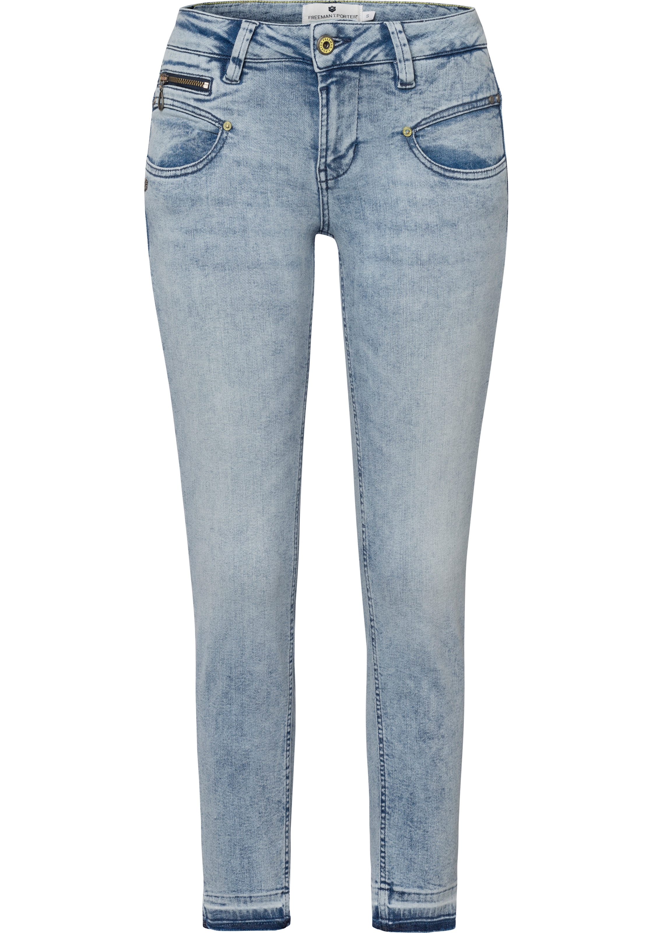 Freeman T. Porter Skinny-fit-Jeans, mit ornamental gemustertem Knopf-Freeman T. Porter 1