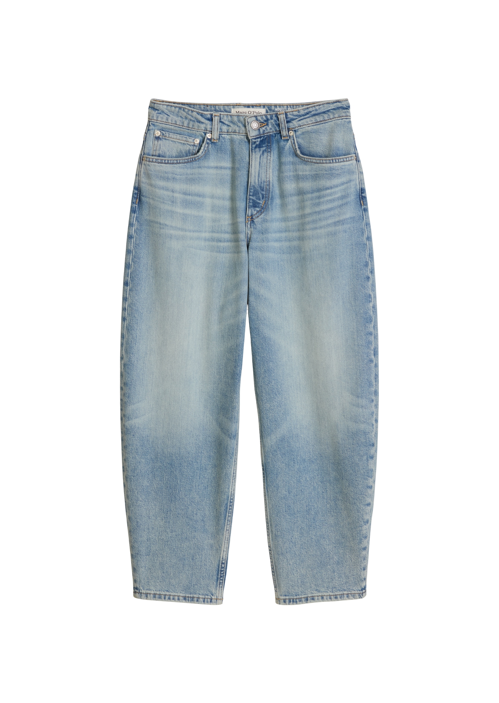 Image of Marc OPolo High-waist-Jeans barrel cropped mit CIRCULOSE