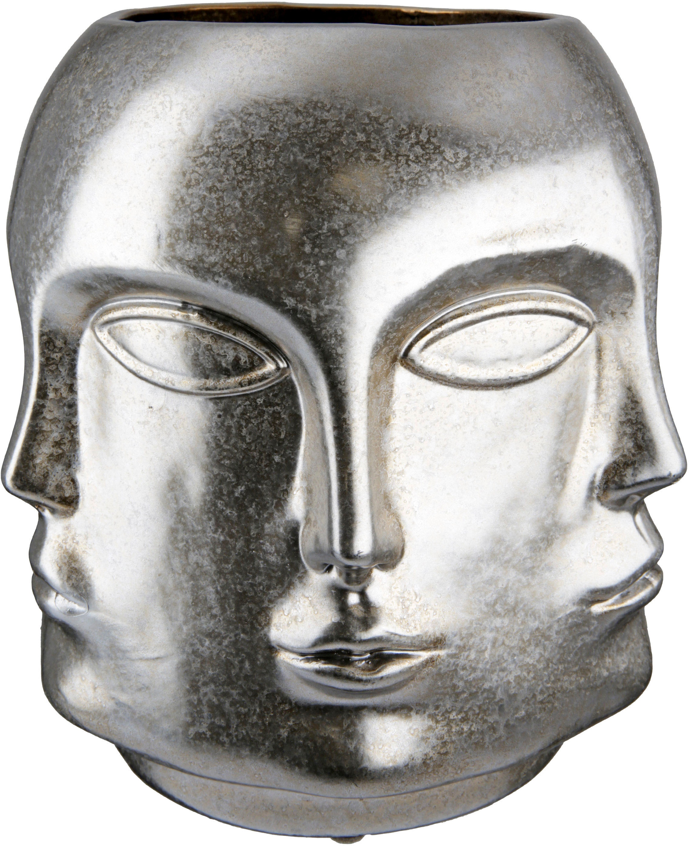 Image of Casablanca by Gilde Tischvase "Crado - Gesicht, Höhe ca. 23 cm" dekorative Vase aus Keramik, Blumenvase