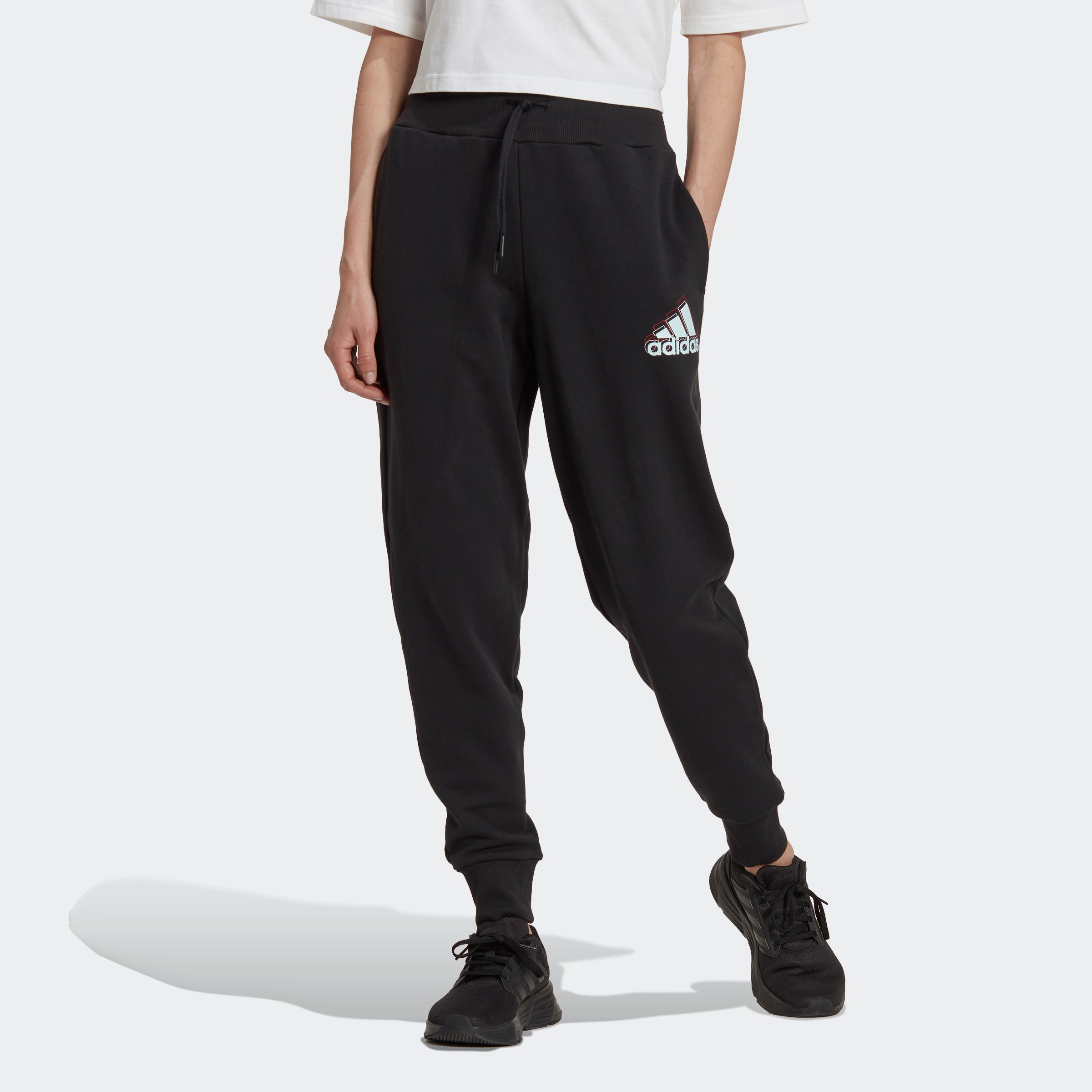 Image of adidas Performance Sporthose »ESSENTIALS MULTI-COLORED LOGO HOSE« bei Ackermann Versand Schweiz