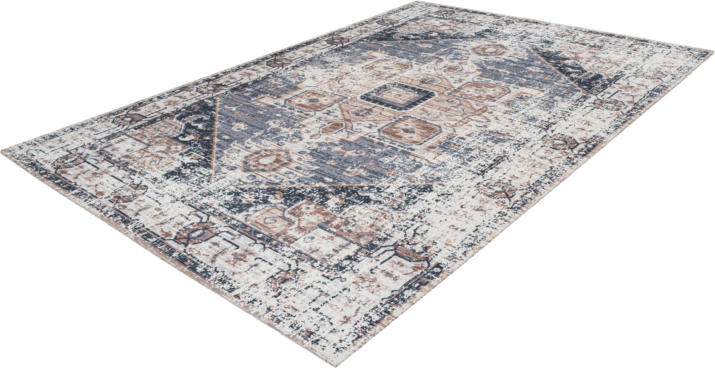 Image of calo-deluxe Teppich »Emin 500«, rechteckig, 10 mm Höhe, reine Baumwolle, Wohnzimmer bei Ackermann Versand Schweiz