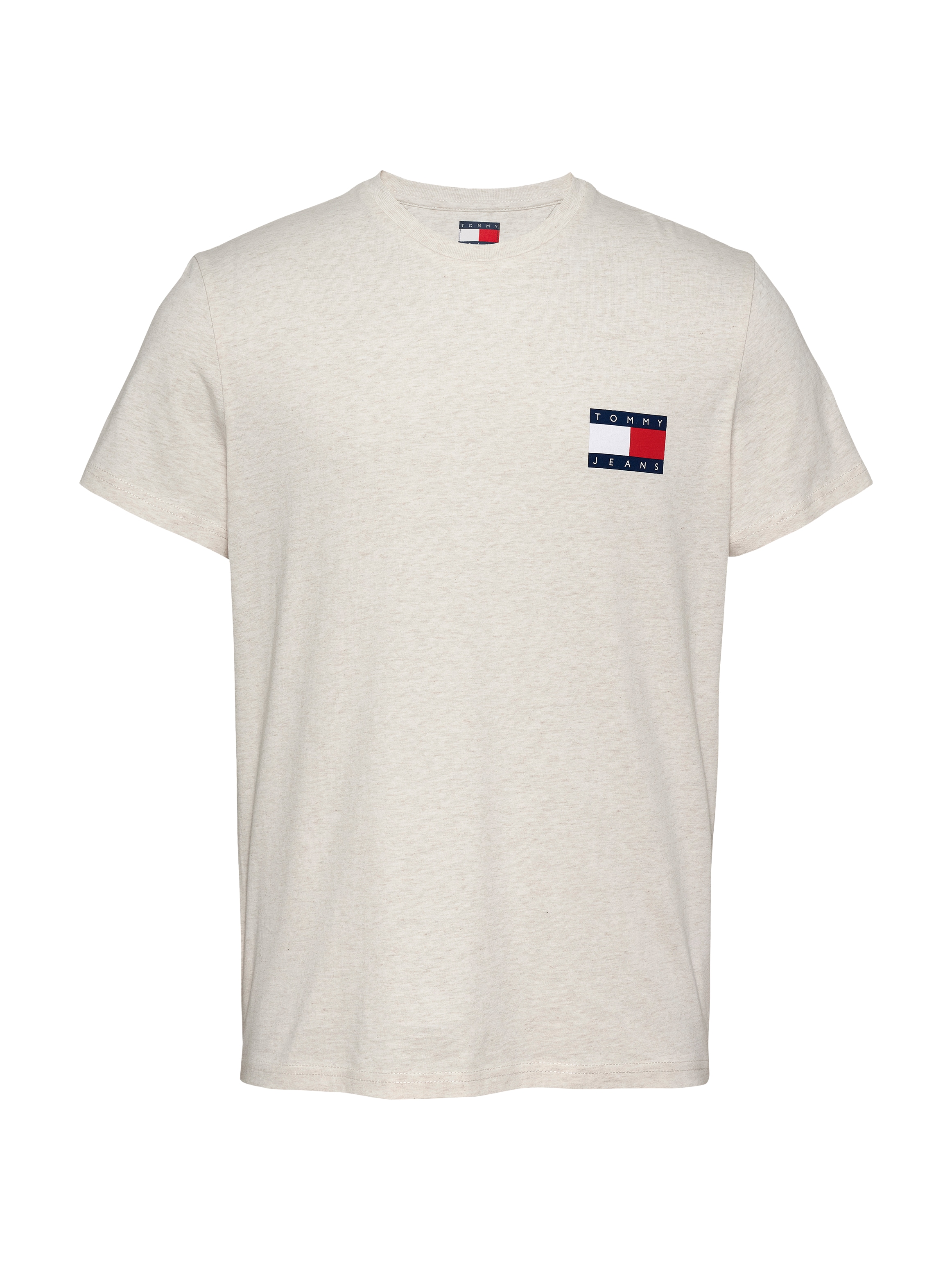 Tommy Jeans T-Shirt »TJM SLIM ESSENTIAL FLAG TEE EXT« Mit Rundhalsausschnitt