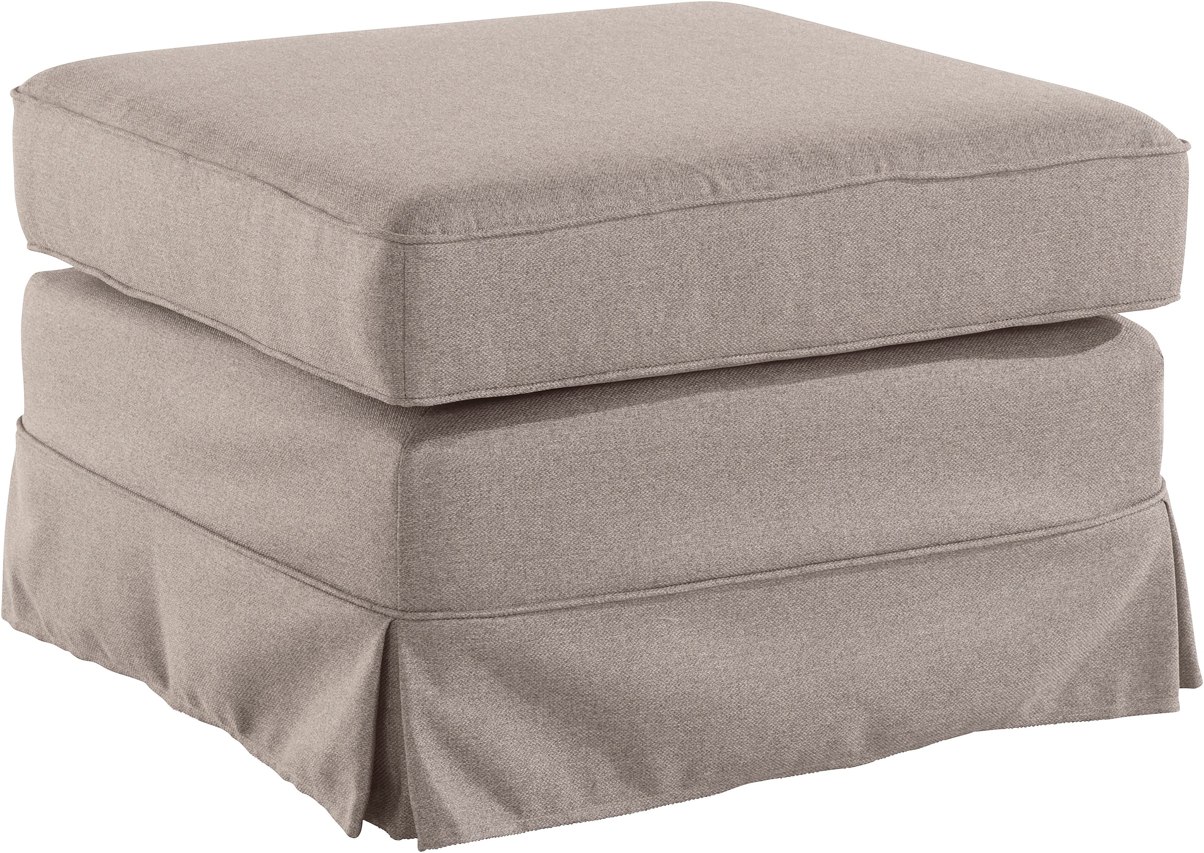 Home affaire Polsterhocker »Shadmoor« Hussenoptik, in uni oder mit Blumendruck, passend zur Shadmoor-Serie