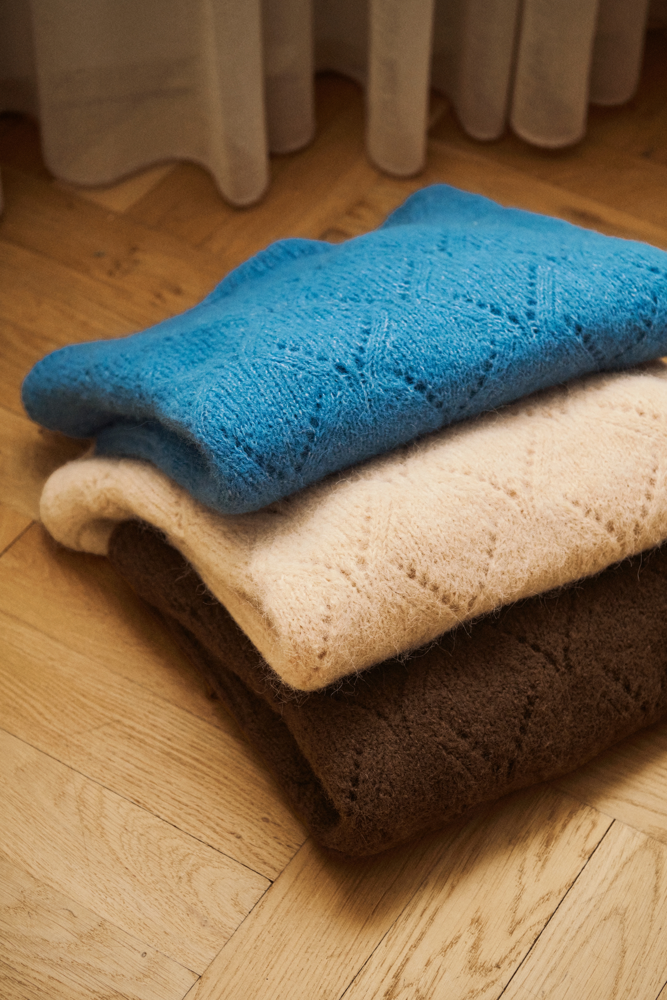Saint Tropez Pull en tricot »TabbathaSZ Pullover« Mélange de matériaux, coupe droite