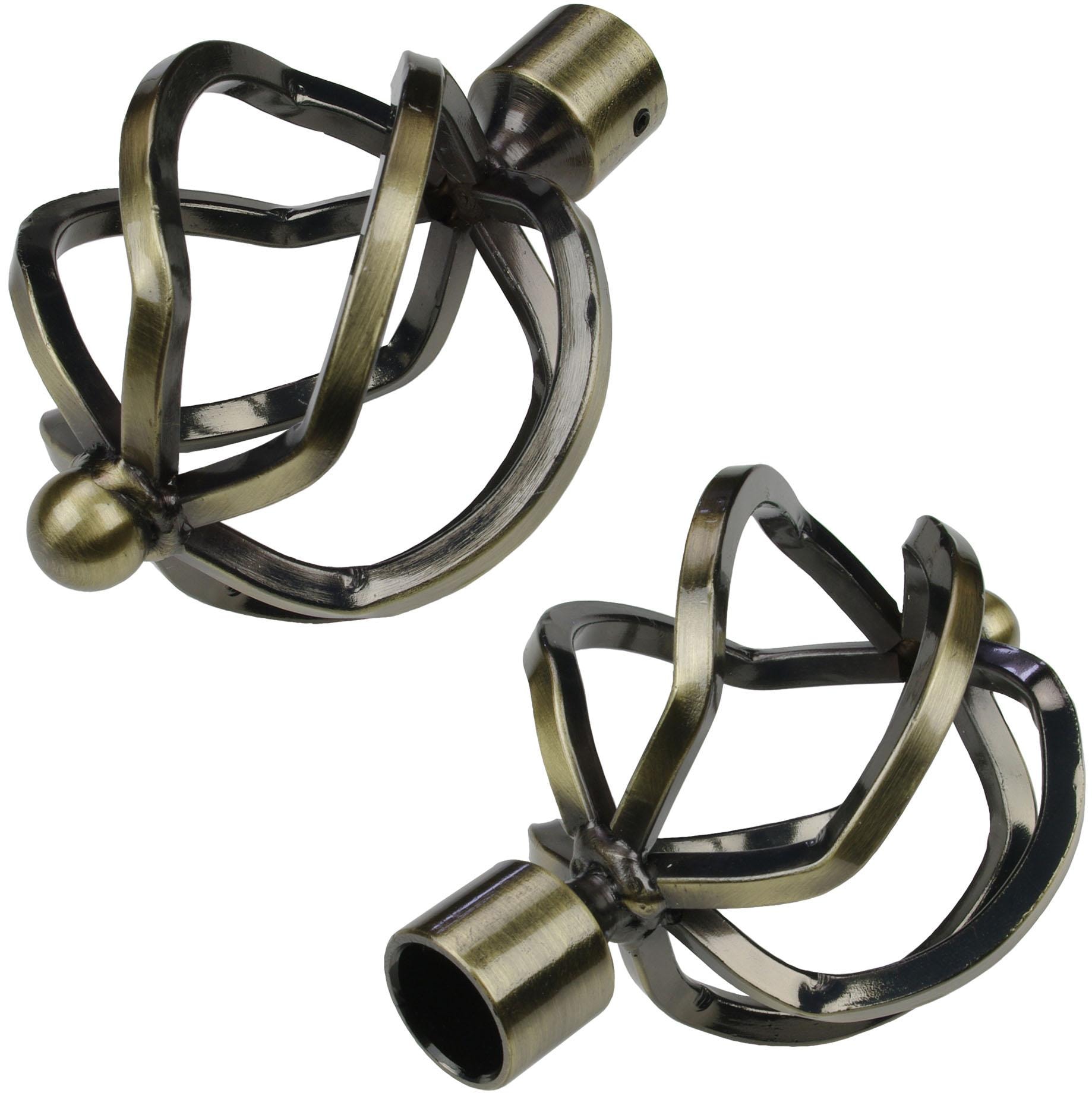 Liedeco Embout de tringle à rideaux »Helena« pour tringles à rideaux Ø 16 mm