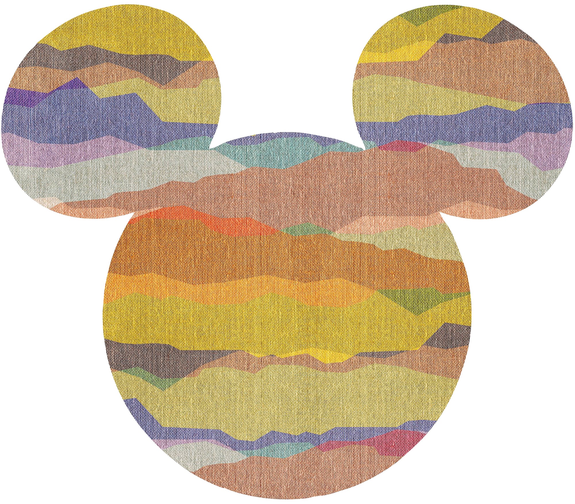 Image of Komar Vliestapete "Vlies selbstklebend - Mickey Head - Grösse 125 x 125 cm" bedruckt glatt Kinderzimmer