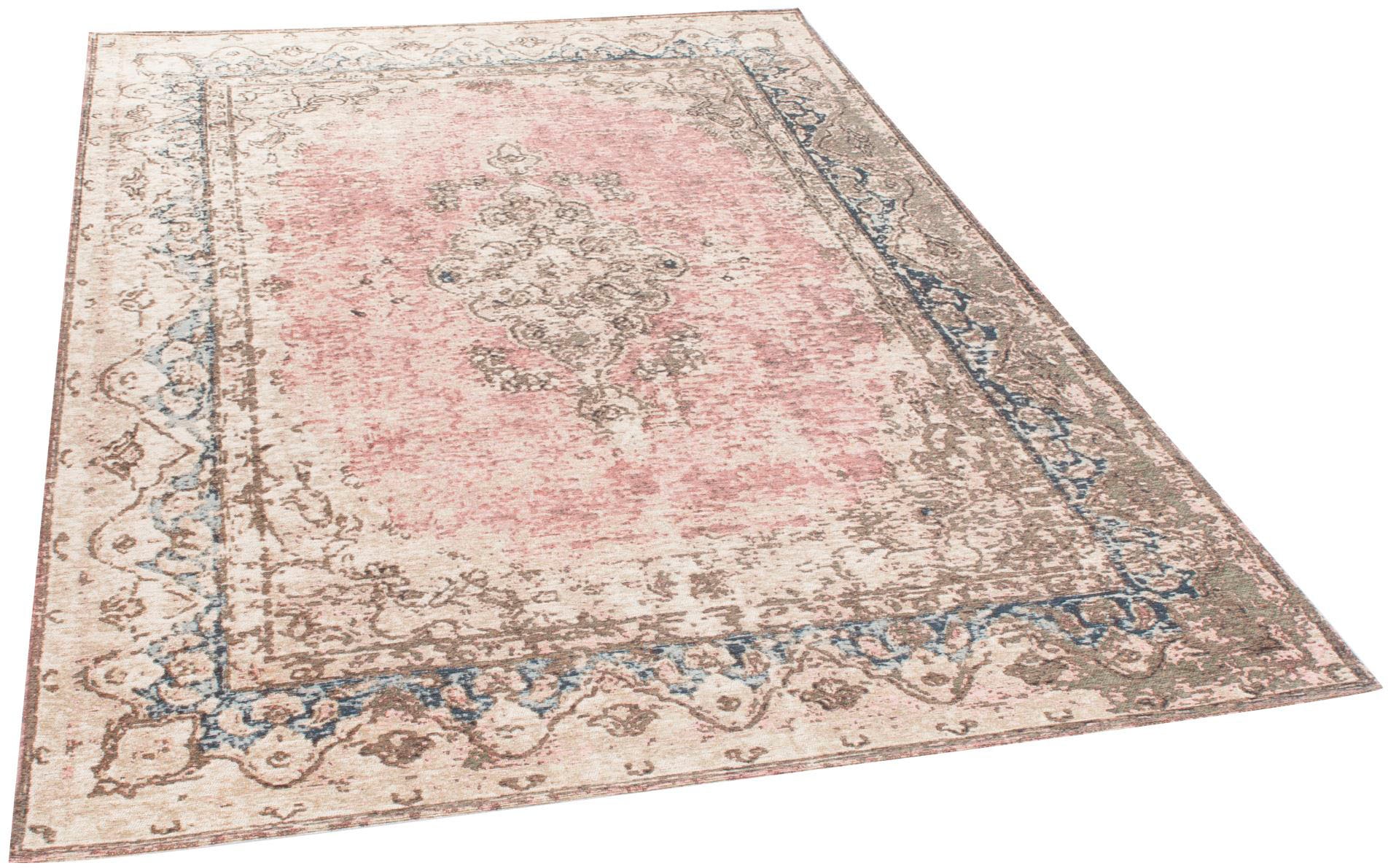 Image of TOM TAILOR HOME Teppich "Funky Orient Keshan" rechteckig 5 mm Höhe Kurzflor, Orient-Optik, Vintage Design, mit Bordüre, auch als Läufer