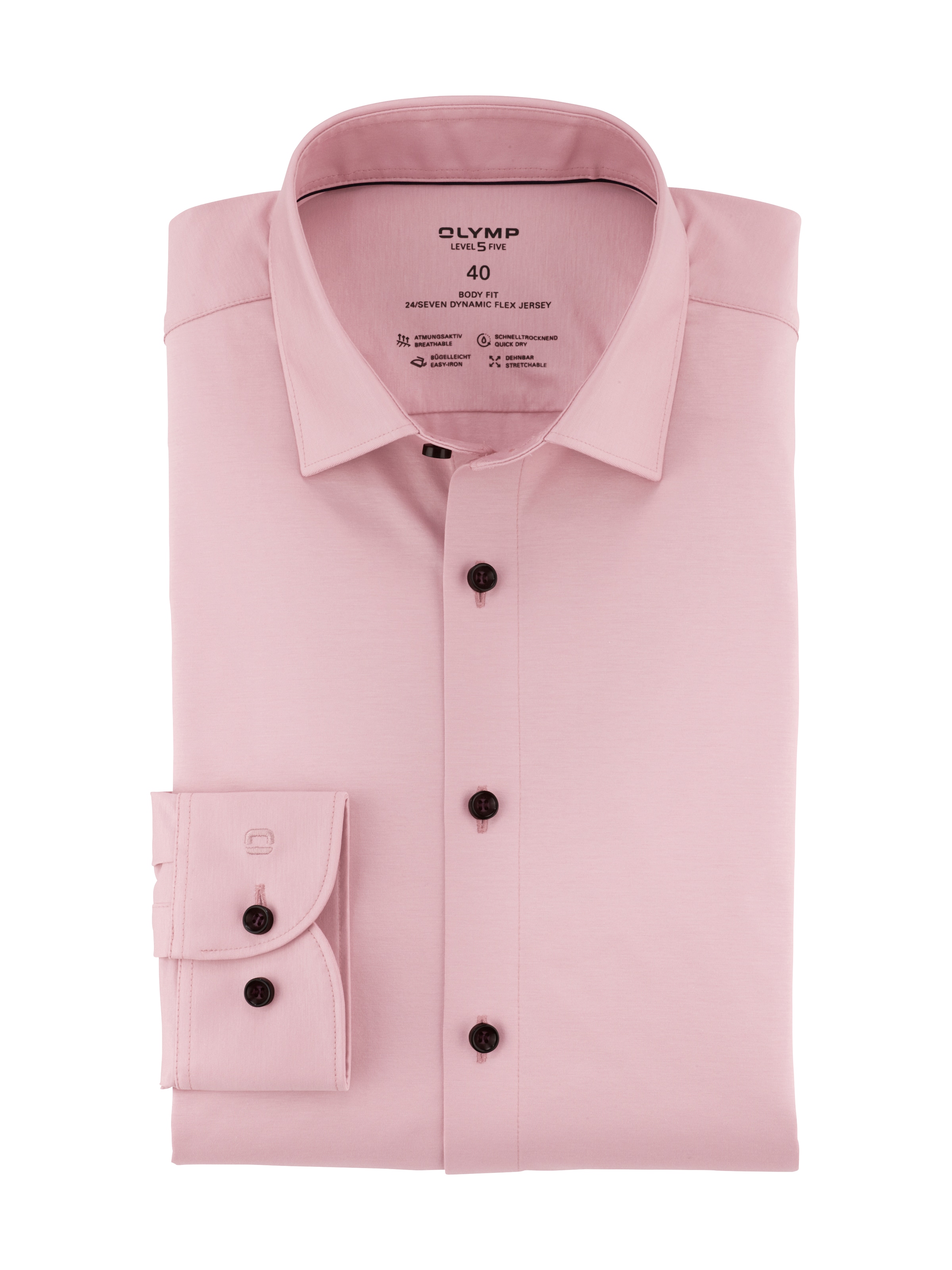 OLYMP Chemise d'affaires »Level Five body fit Jerseyshirt« in Jersey Qualität
