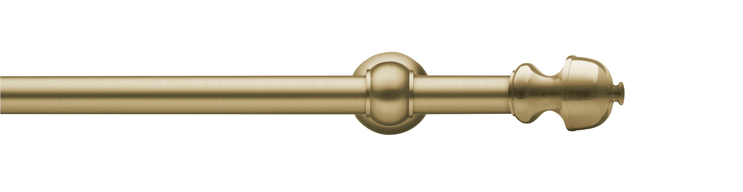 Image of GARESA Gardinenstange »ANDREA«, 1 läufig-läufig, Wunschmasslänge, Vorhanggarnitur, einfache Montage, mit Stangenverbinder verlängerbar, Wandmontage, Endknopf Profil klein, mit Ringe bei Ackermann Versand Schweiz