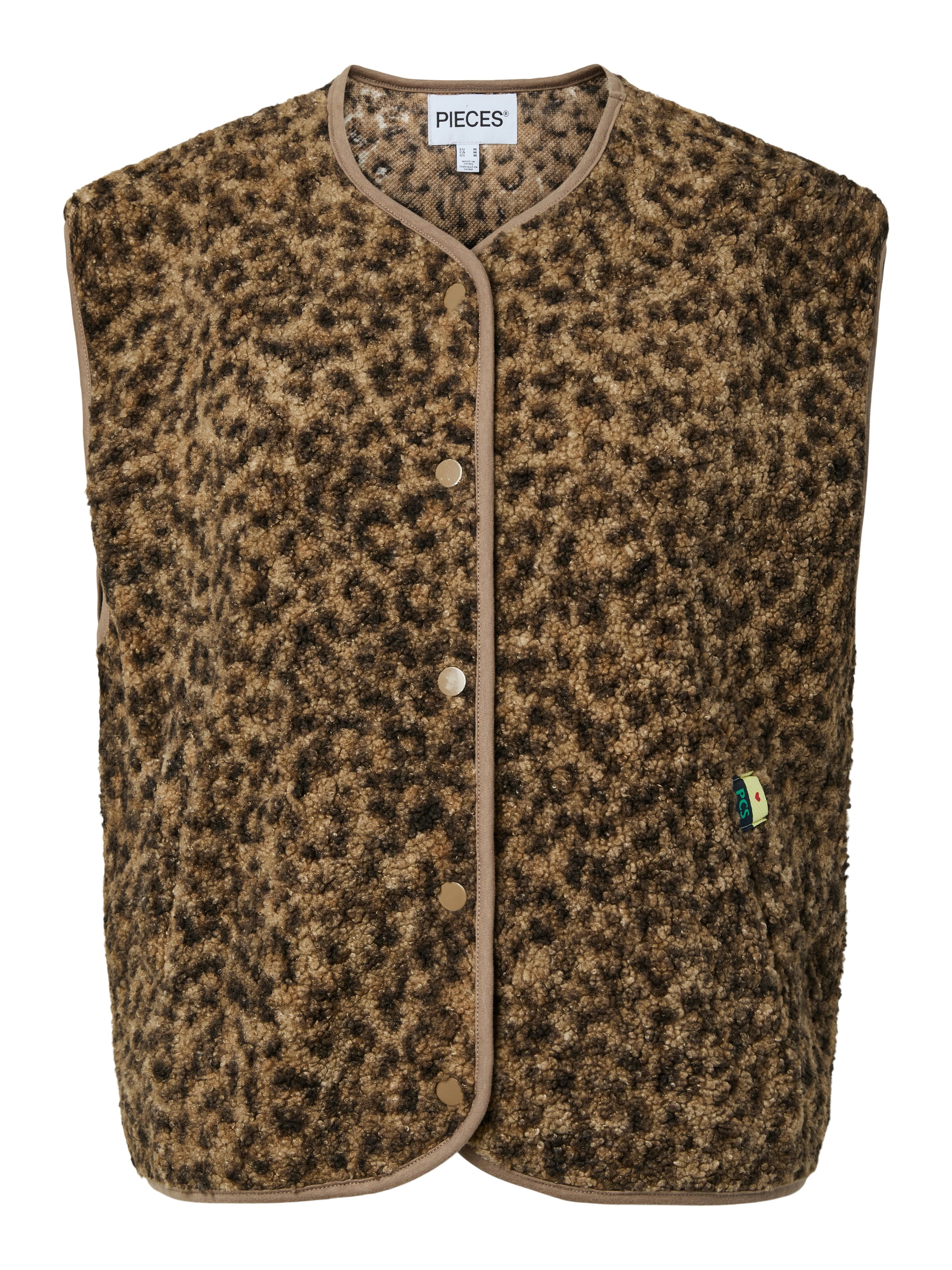pieces Gilet en peluche »PCKATTY TEDDY VEST NOOS BC« fibre synthétique