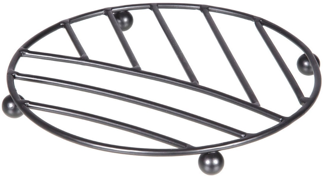 Image of Ambiente Haus Teller "Untersetzer in schwarz (D) 20cm"