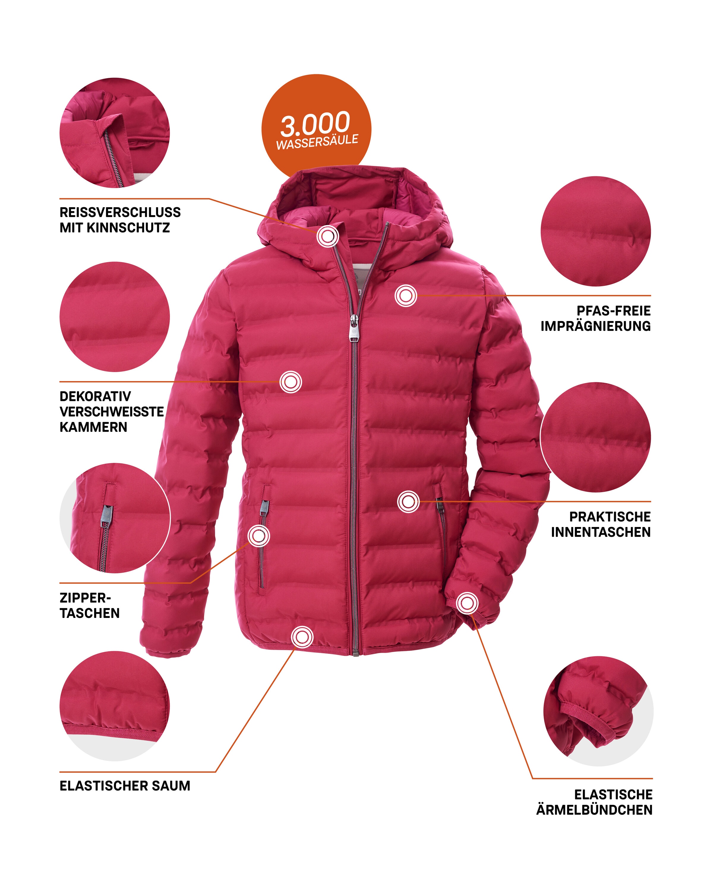 G.I.G.A. DX by killtec Veste matelassée »Mädchen Steppjacke OOGW 2« Leichte. winddichte Mädchen Steppjacke, wasserabweisend