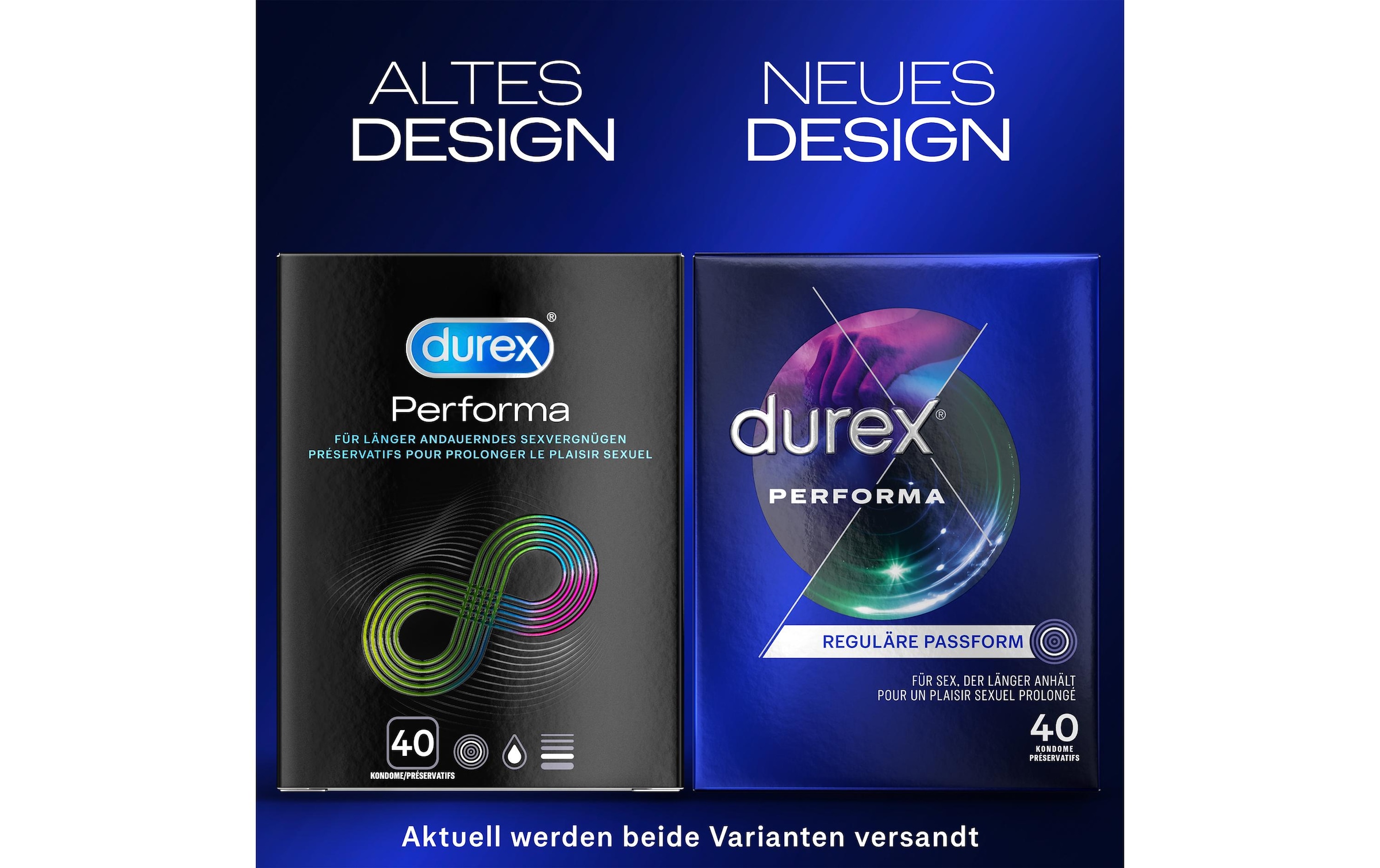 durex Kondome »Performa 40 Stück«, (40 St.)