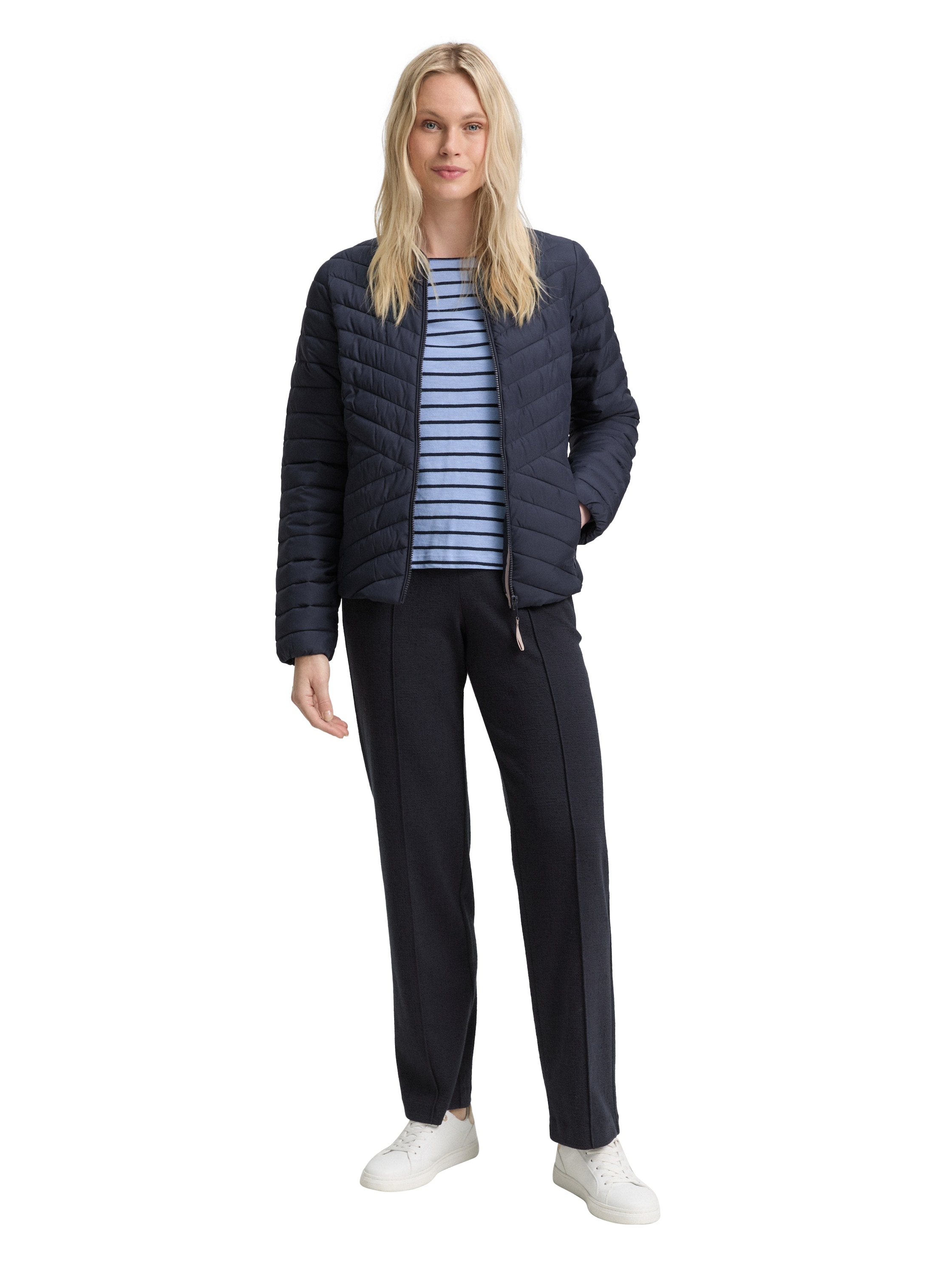 TOM TAILOR Steppjacke, ohne Kapuze, mit Taschen