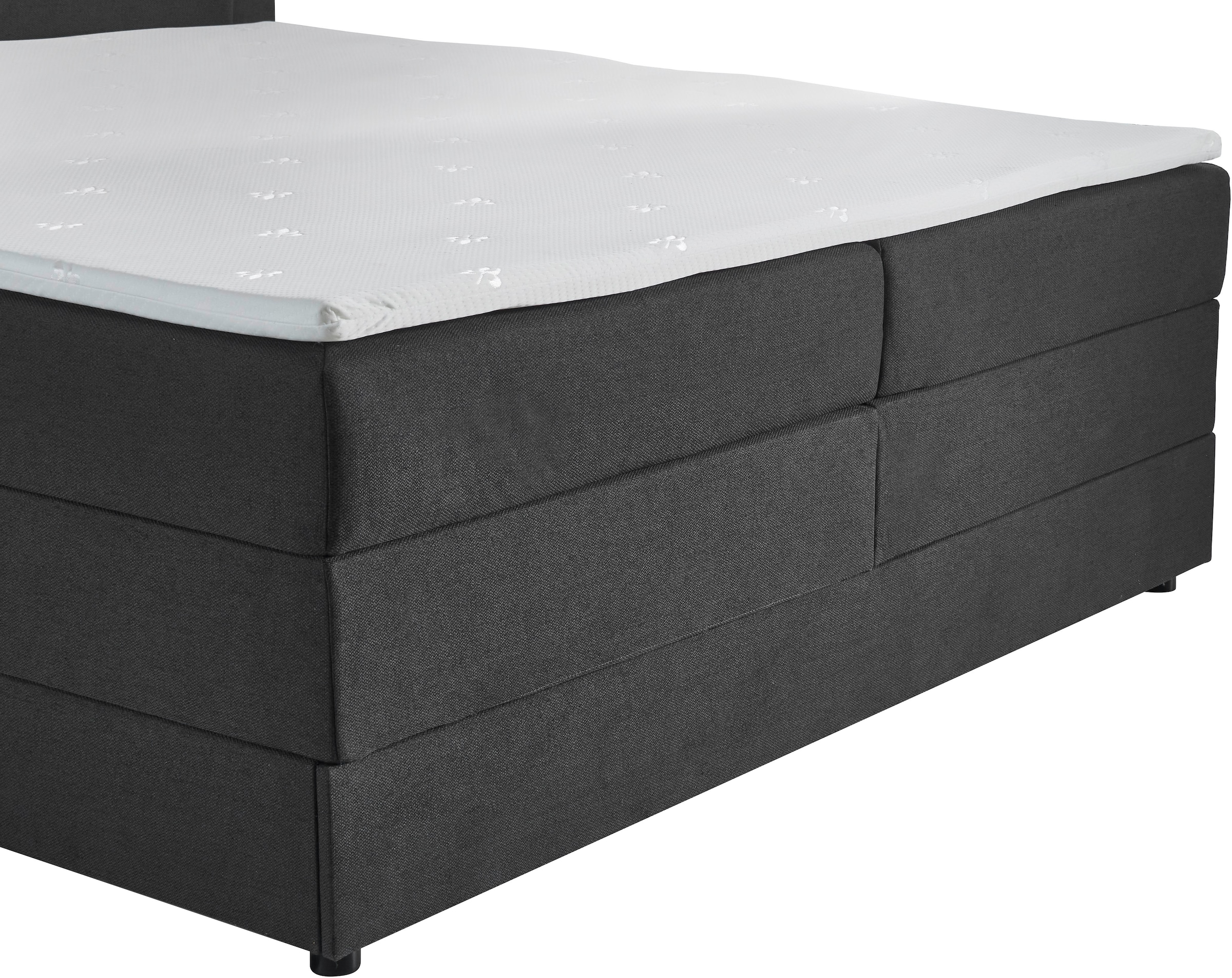 INOSIGN Lit de boxe »Elverta inkl. Bettkasten und LED-Beleuchtung« erhältlich in der Breite 180x200cm, Kopfteil in Kissenoptik