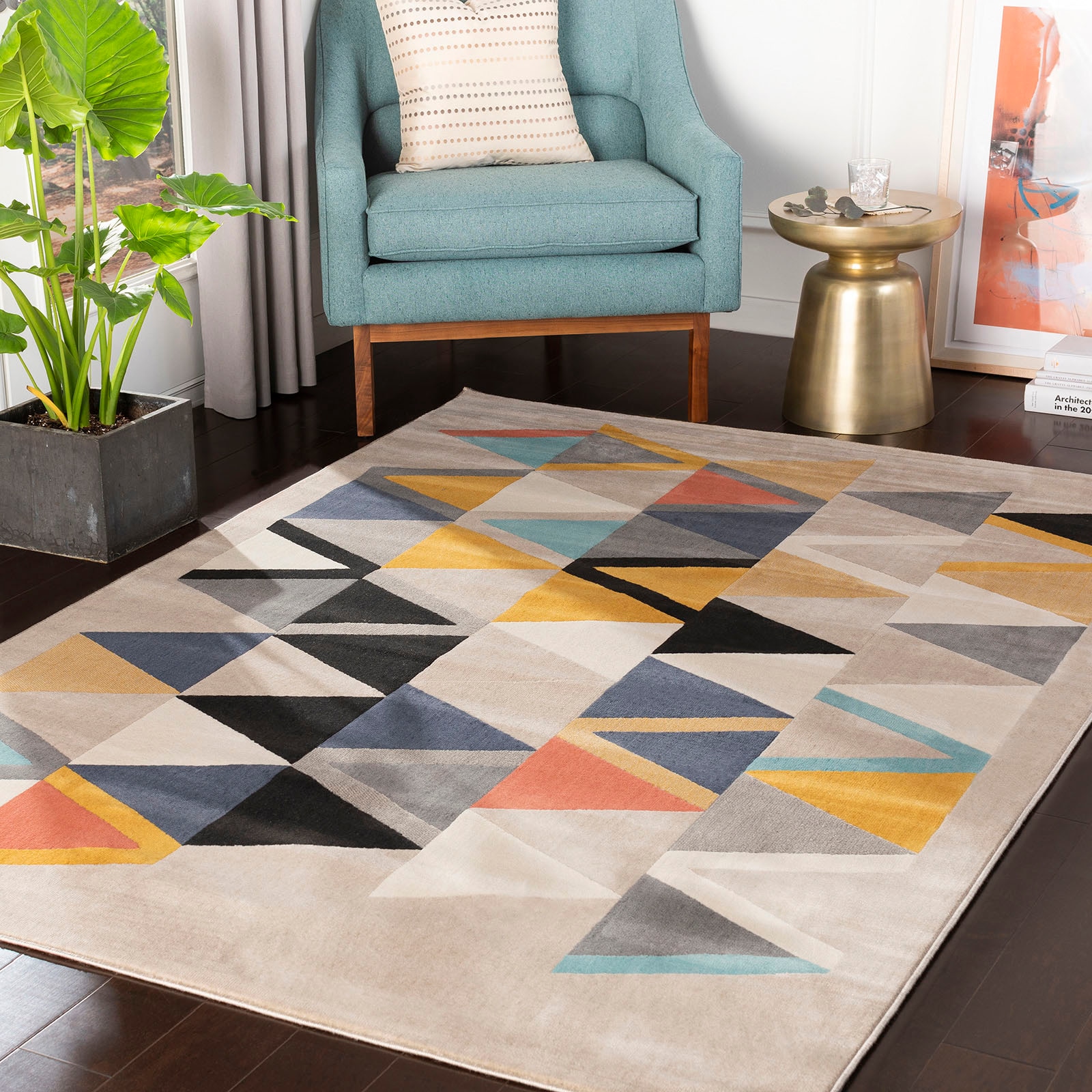 Image of Livabliss Teppich "MILANO" rechteckig 11 mm Höhe Skandi Design, Modern Boho Kurzflor Wohnzimmerteppich, Schlafzimmer