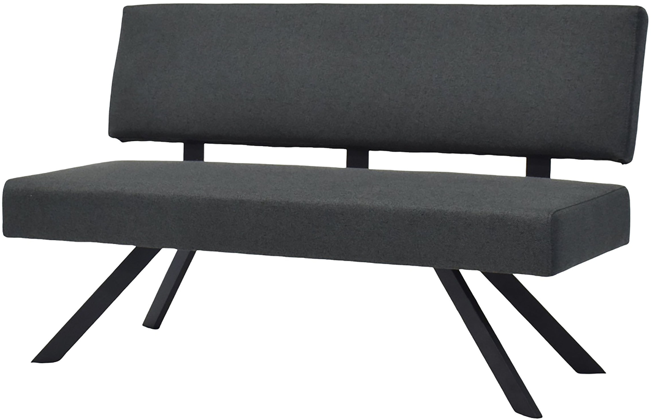 Image of byLIVING Sitzbank "TORONTO" Webstoff, bis 160 kg, Taschenfederkern, 4-Fussgestell, 3 Sitzplätze
