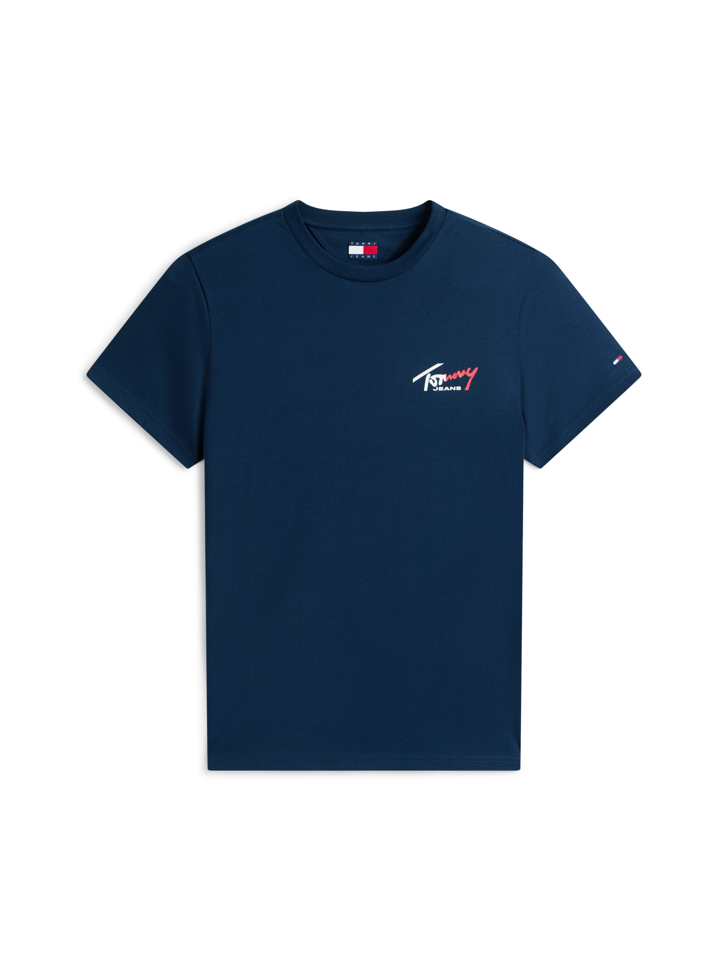Tommy Jeans T-Shirt »TJM SLIM FIT SIGN CHEST« mit Markenprint