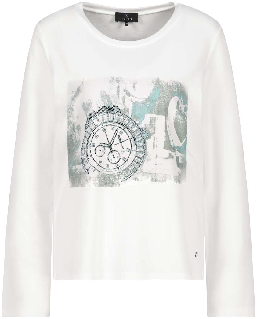 Monari Rundhalsshirt, mit Frontprint
