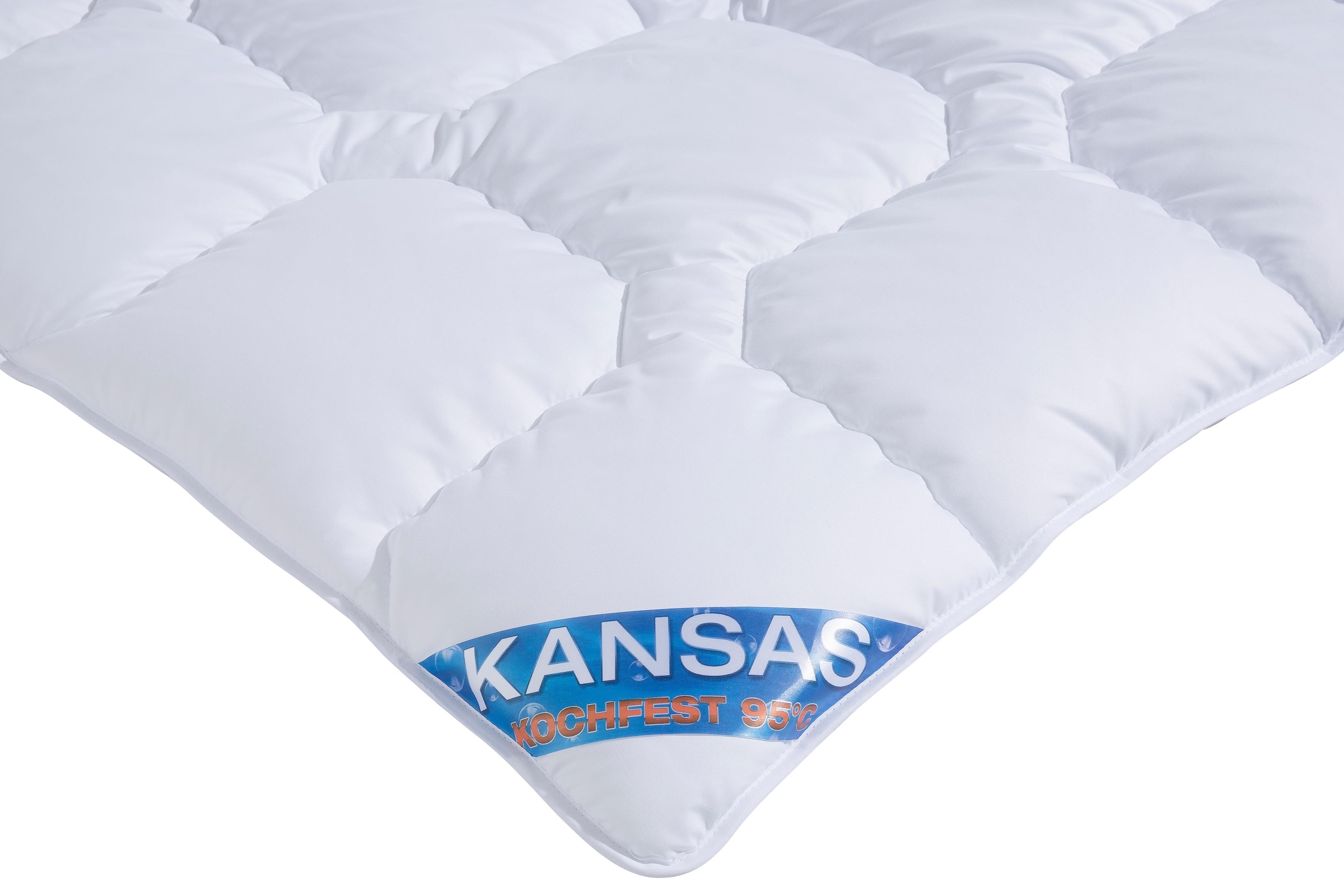 f.a.n. Schlafkomfort Microfaserbettdecke »Kansas«, warm, Füllung Polyesterfaser, Bezug 100% Polyester, (1 St.), Bettdecke in 135x200 cm und weiteren Grössen, für Sommer oder Winter