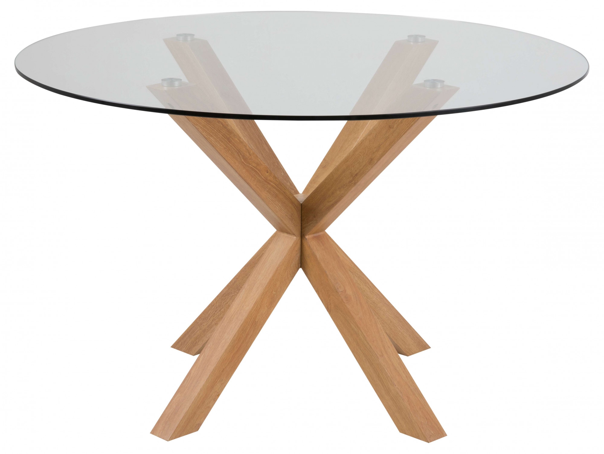 ACTONA GROUP Esstisch »Heaven, runde Tischplatte aus Keramik o. Glas & belastbar bis 100 kg« Esstisch, OTTOs Choice,  Gehärtetem Klarglas, Robustes Gestell, Platz für Familie & Freunde