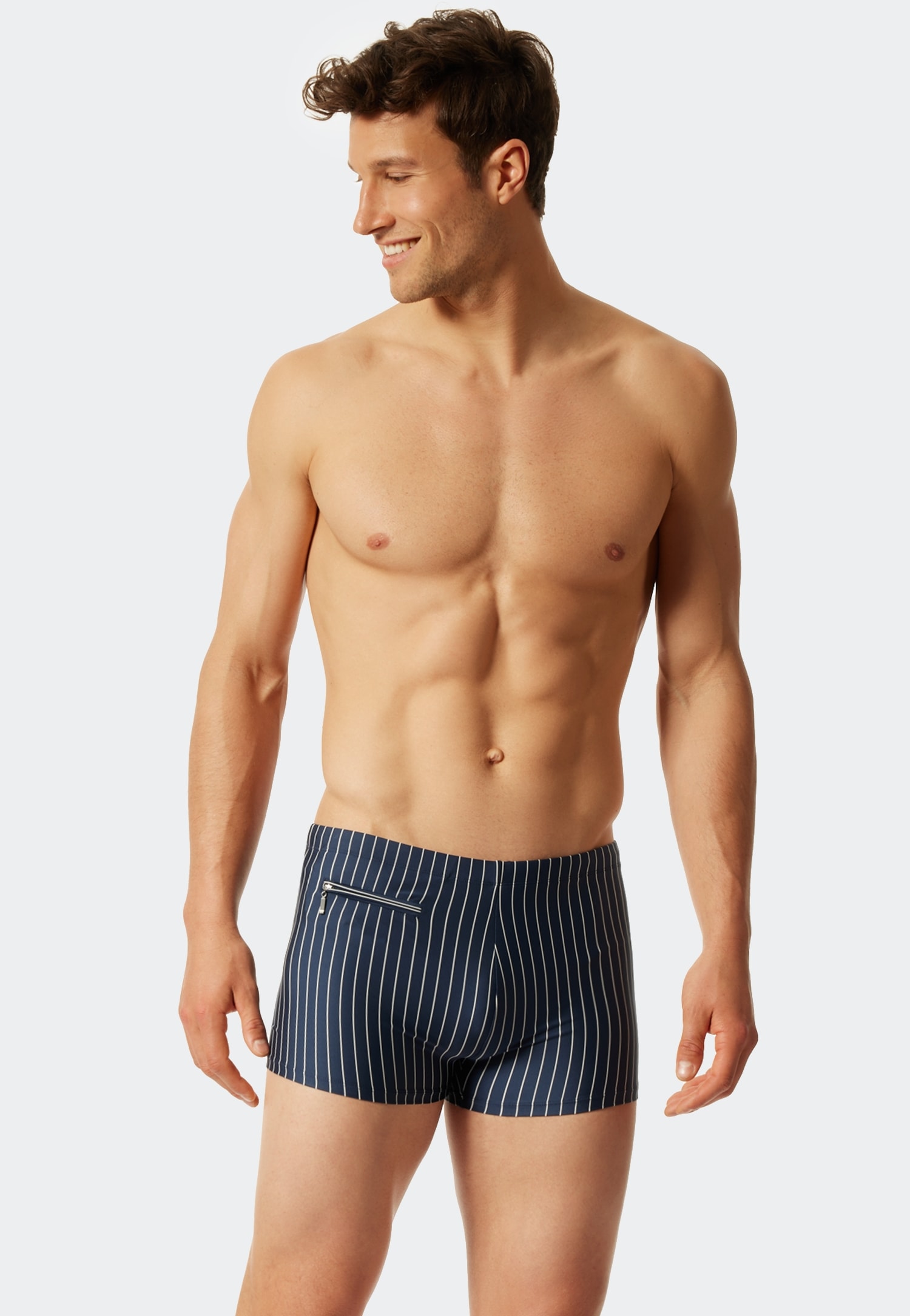 Image of Schiesser Badeshorts "Nautical Casual" Innenslip, kleine Tasche mit RV, gestreift