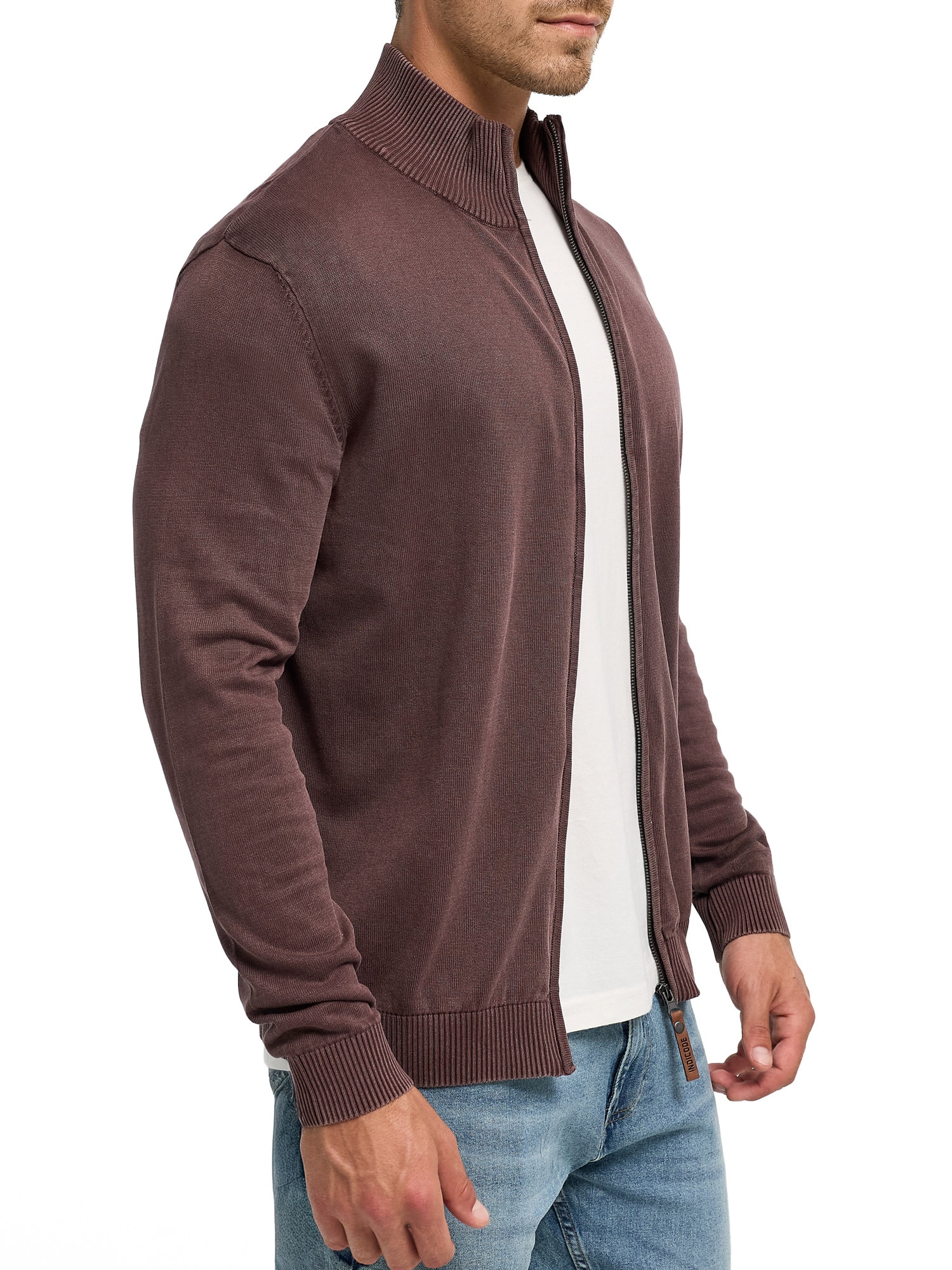 Indicode Veste en tricot »INArkmill cardigan« coton, coupe régulière