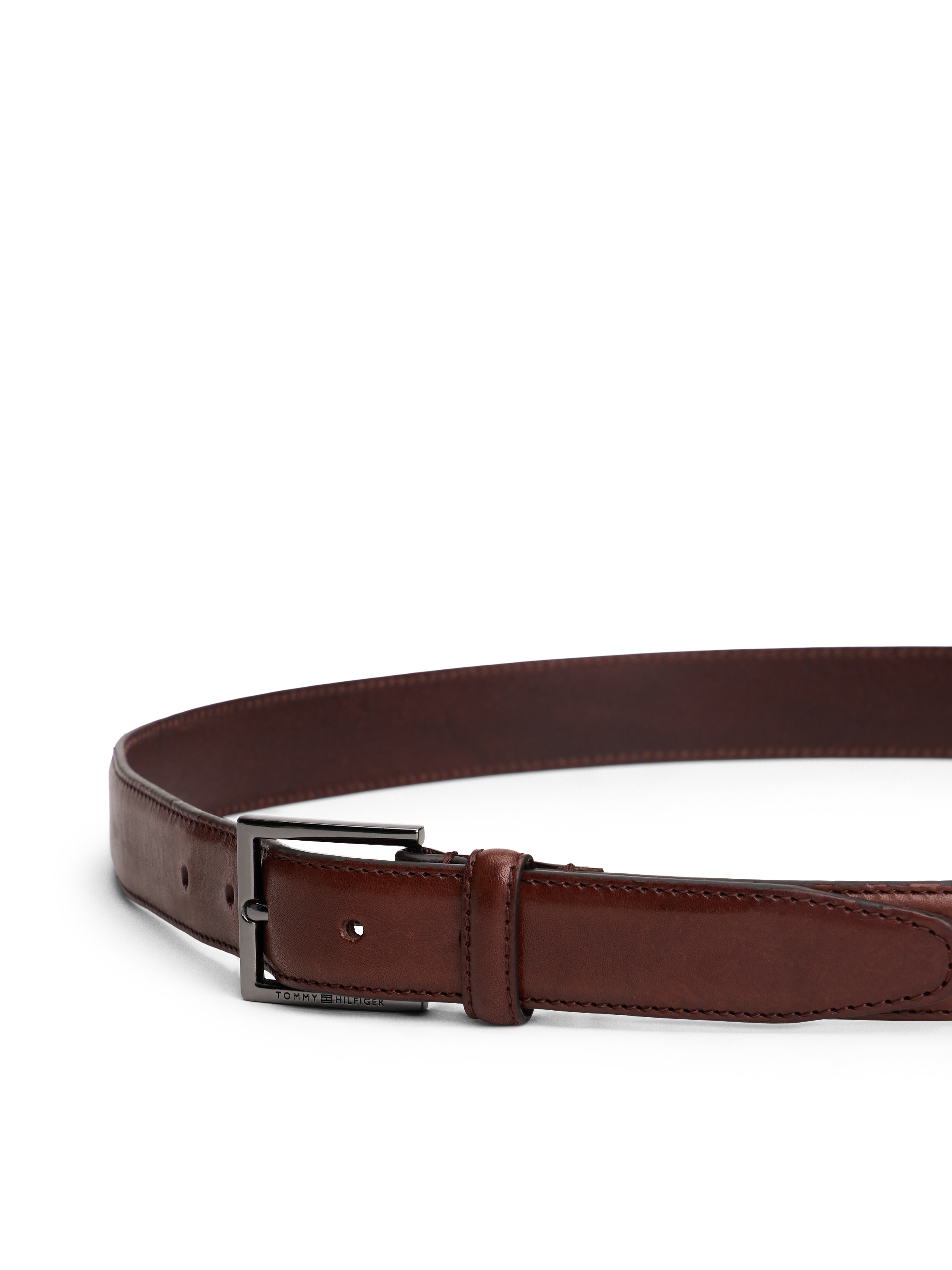 Tommy Hilfiger Ledergürtel »HUDSON LEATHER«, Grössenverstellbar