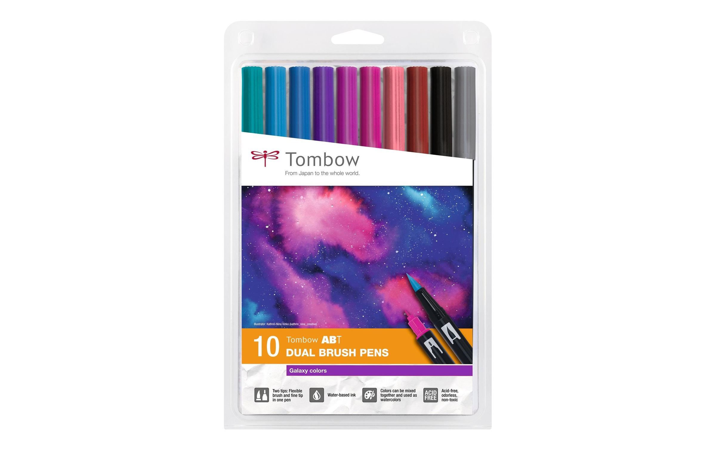 Image of TOMBOW Faserstift »ABT Dual Brush Ga«, Bruchsicher, Wasservermalbar bei Ackermann Versand Schweiz
