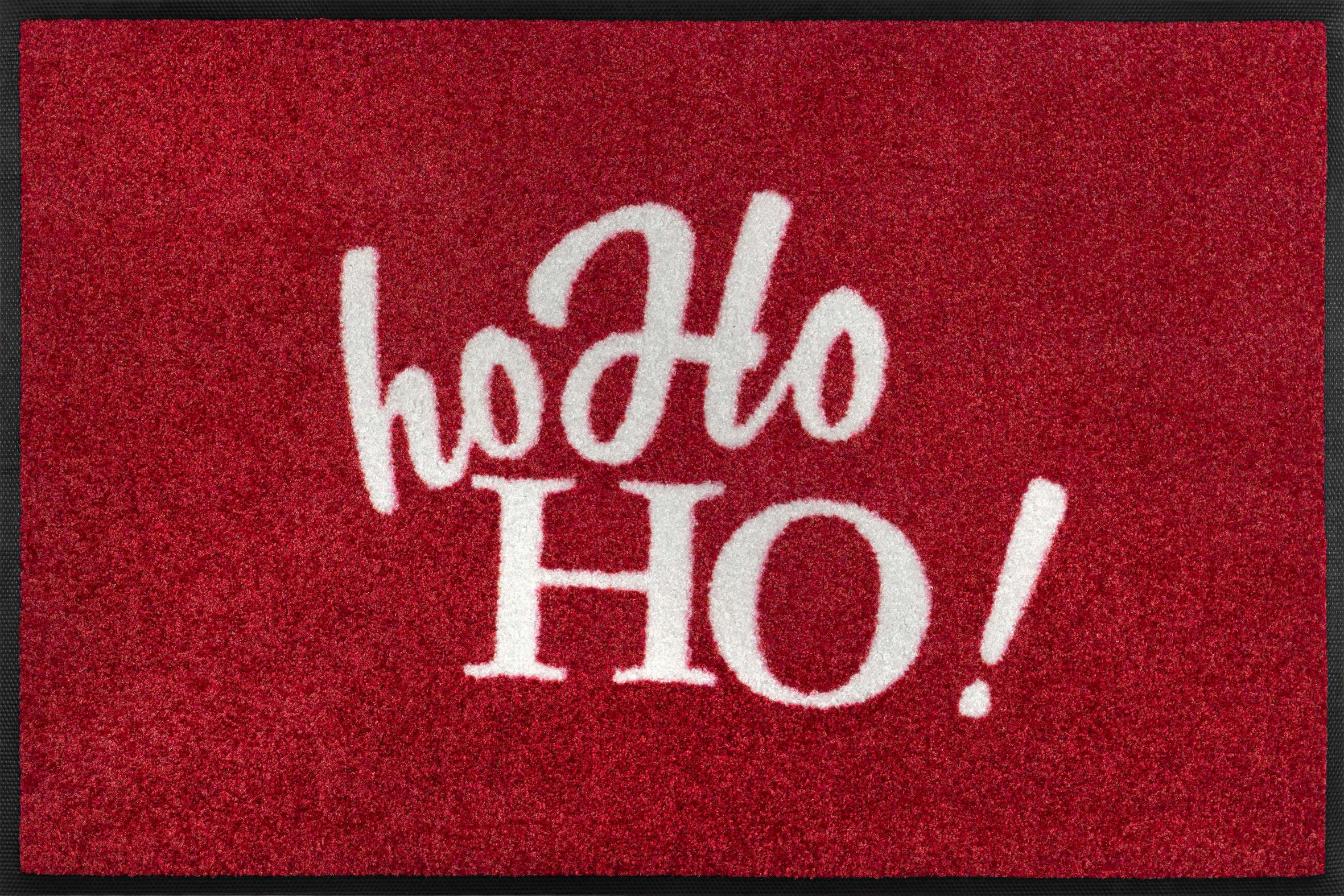 wash+dry by Kleen-Tex Fussmatte »ho Ho HO!«, rechteckig, Schmutzfangmatte, mit Spruch, rutschhemmend, waschbar