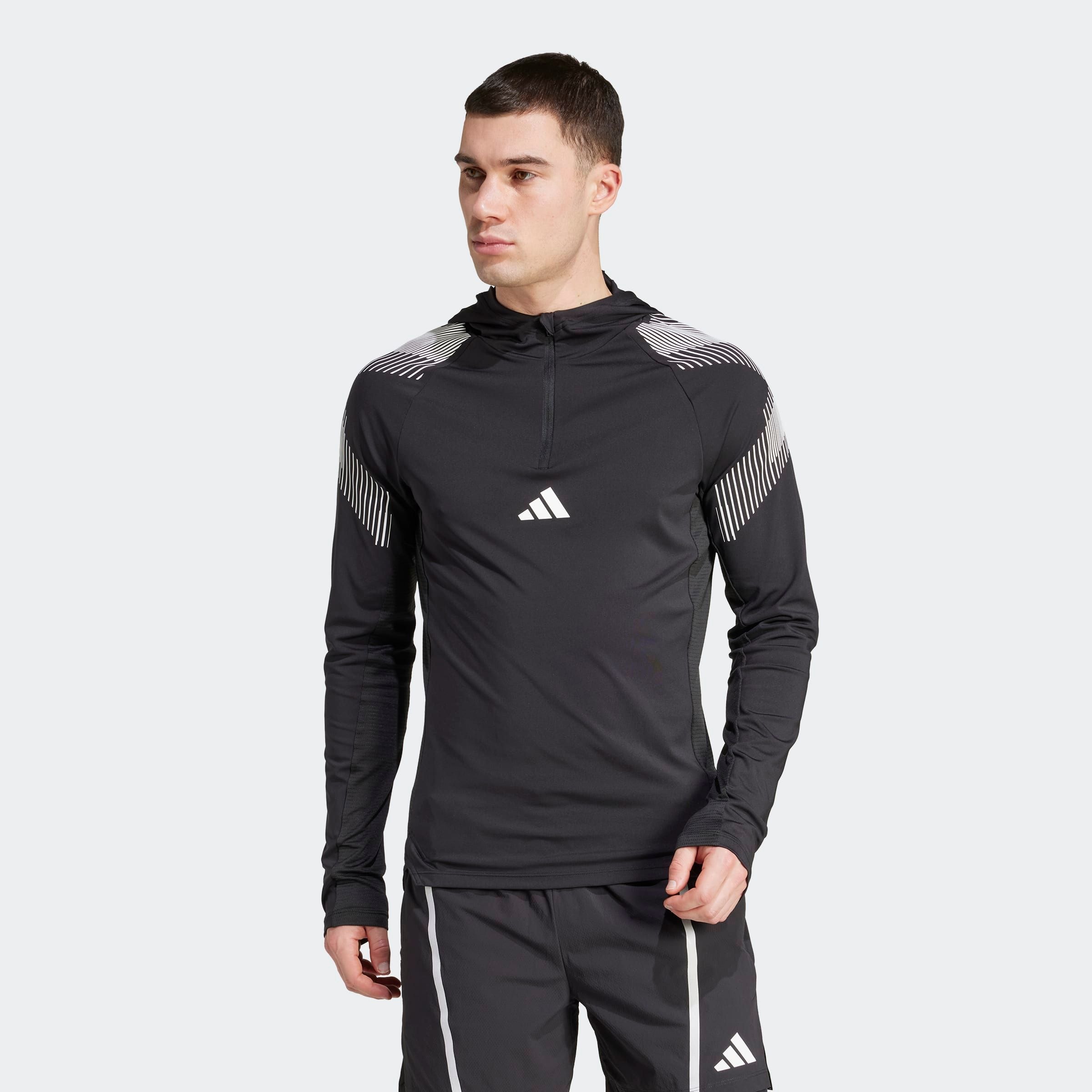 Image of adidas Performance Trainingsjacke "PRO-SERIES QUARTER ZIP HOODED"